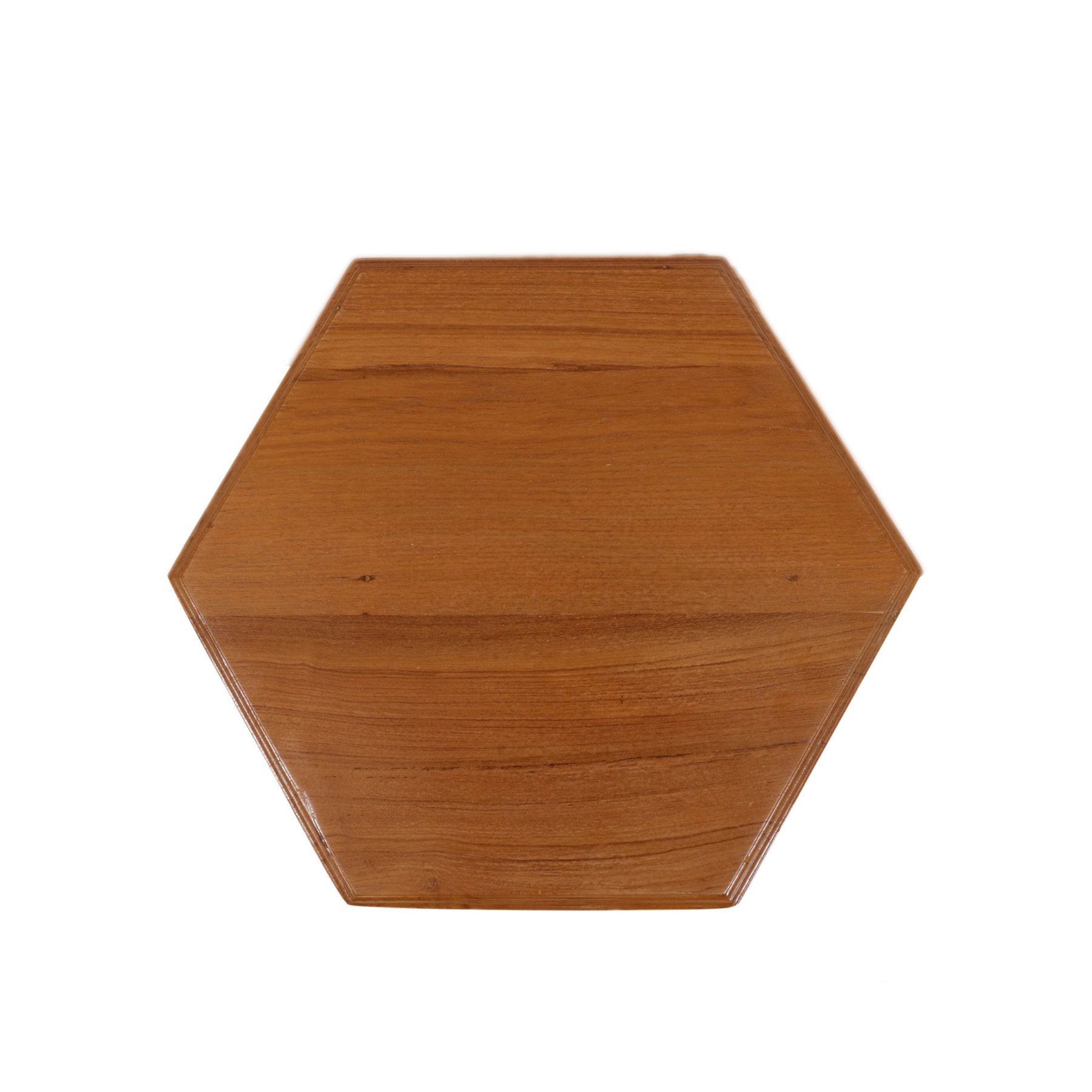 Bhasat Hexagonal Teak Wood Traditional Bajot Bajot