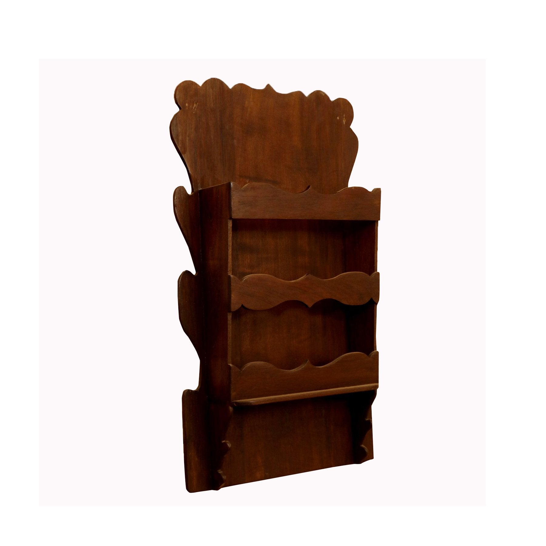 Wooden 3 Shelves Wall Hanging Paper Holder