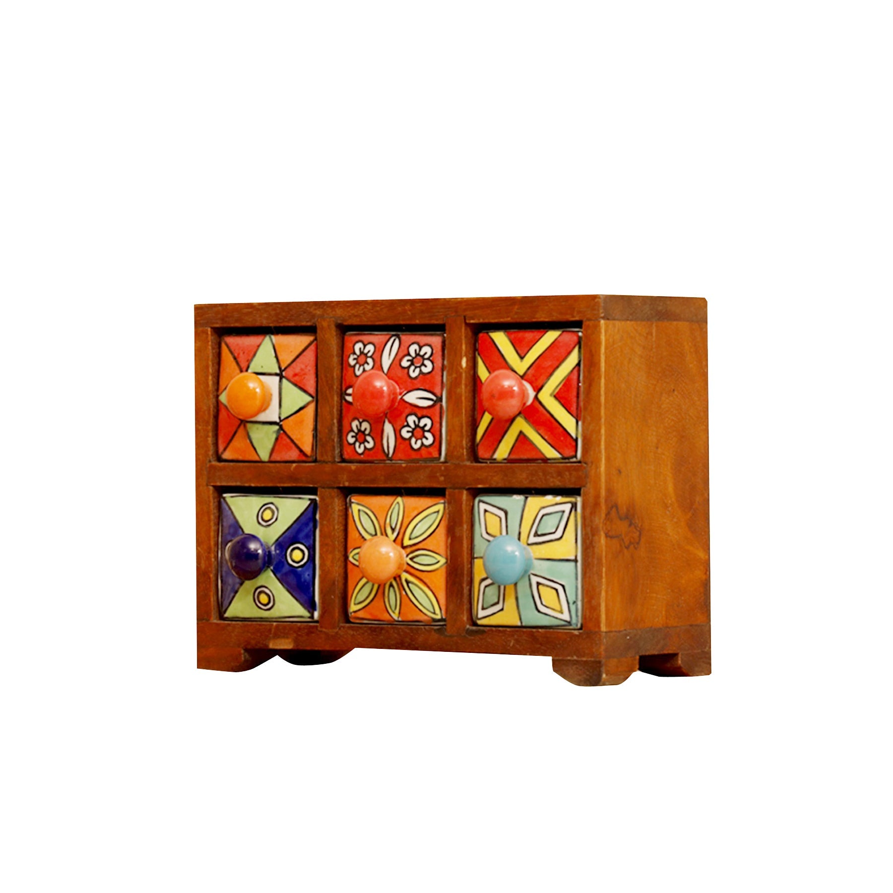 Vibrant Mini Ceramic Organizer Default Title Desk Organizer