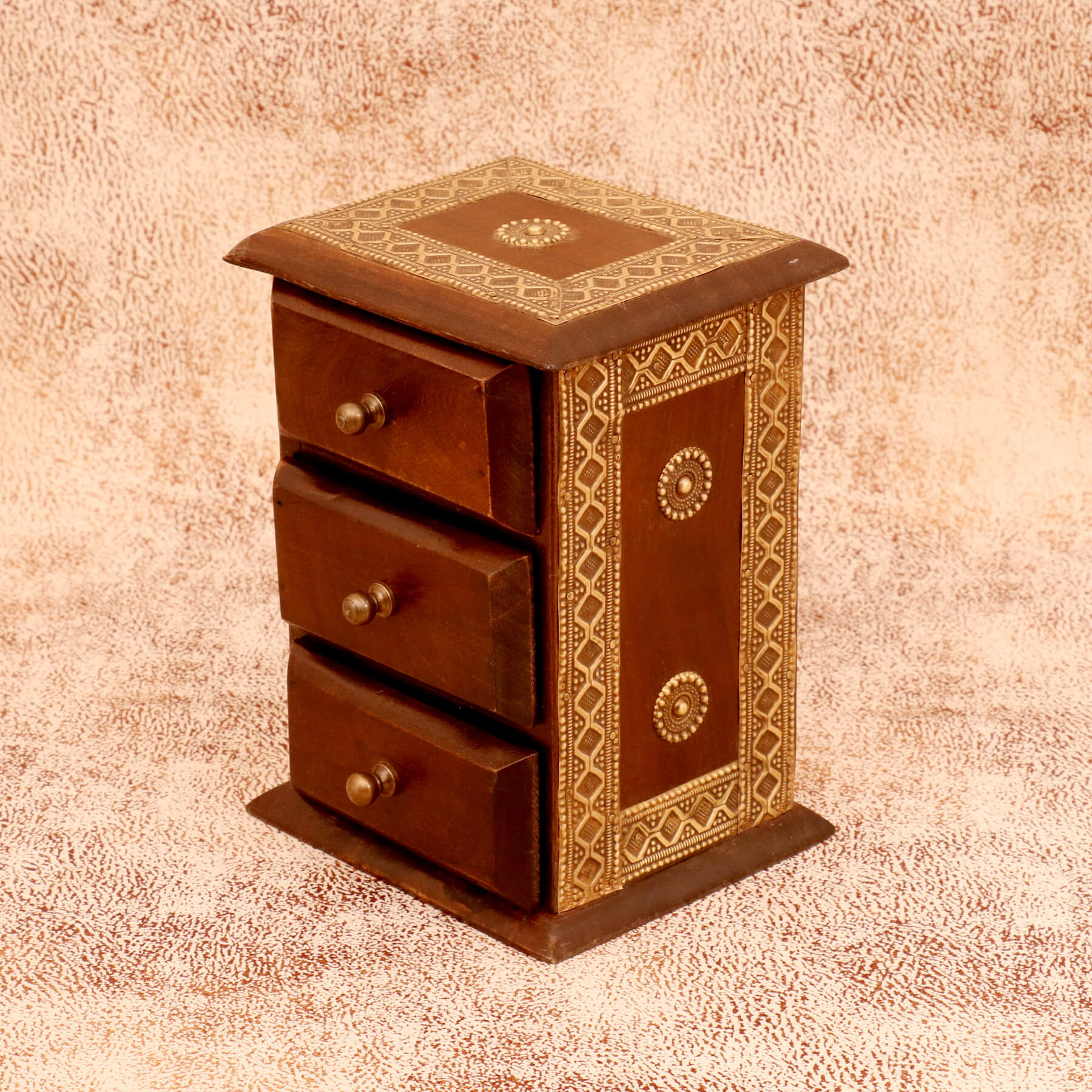 Rustic Chest of Drawers (Dark Tone) Desk Organizer