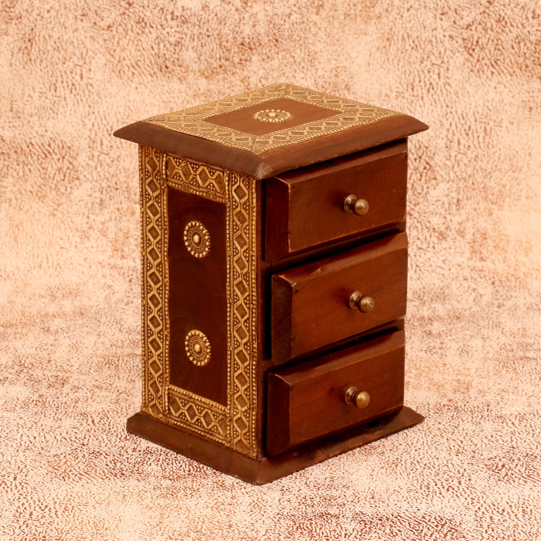 Rustic Chest of Drawers (Dark Tone) Desk Organizer