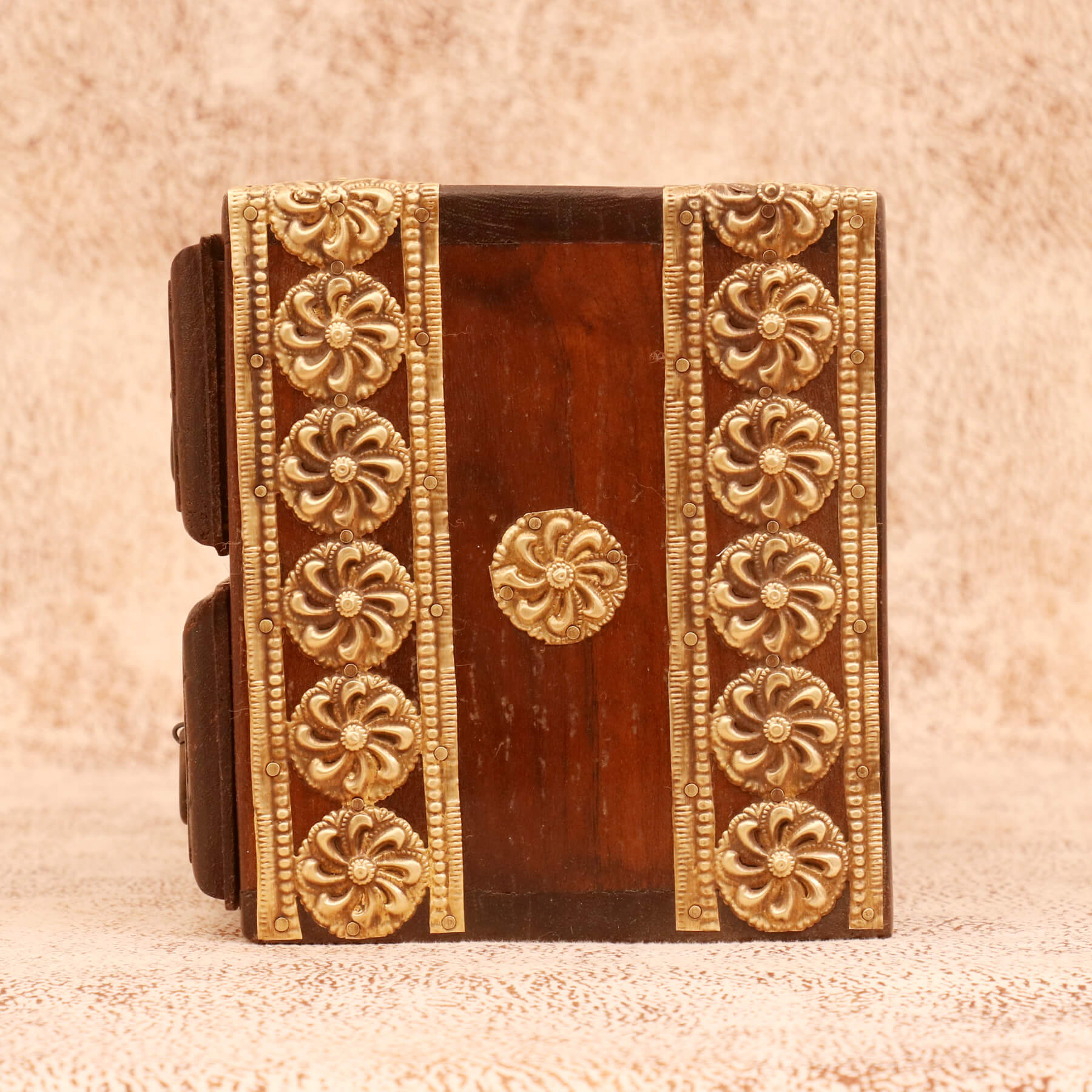 Antique Handmade Wide Six Drawer Chest (Natural Brown) Desk Organizer