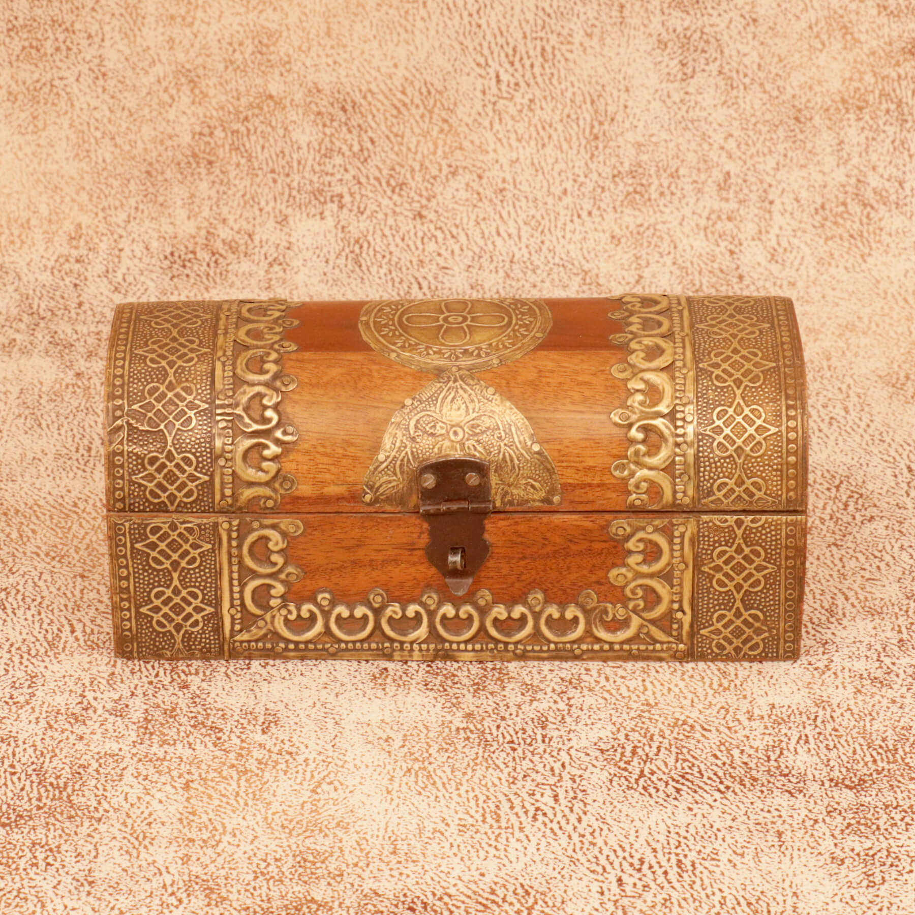 Half Round Brass Box Wooden Box