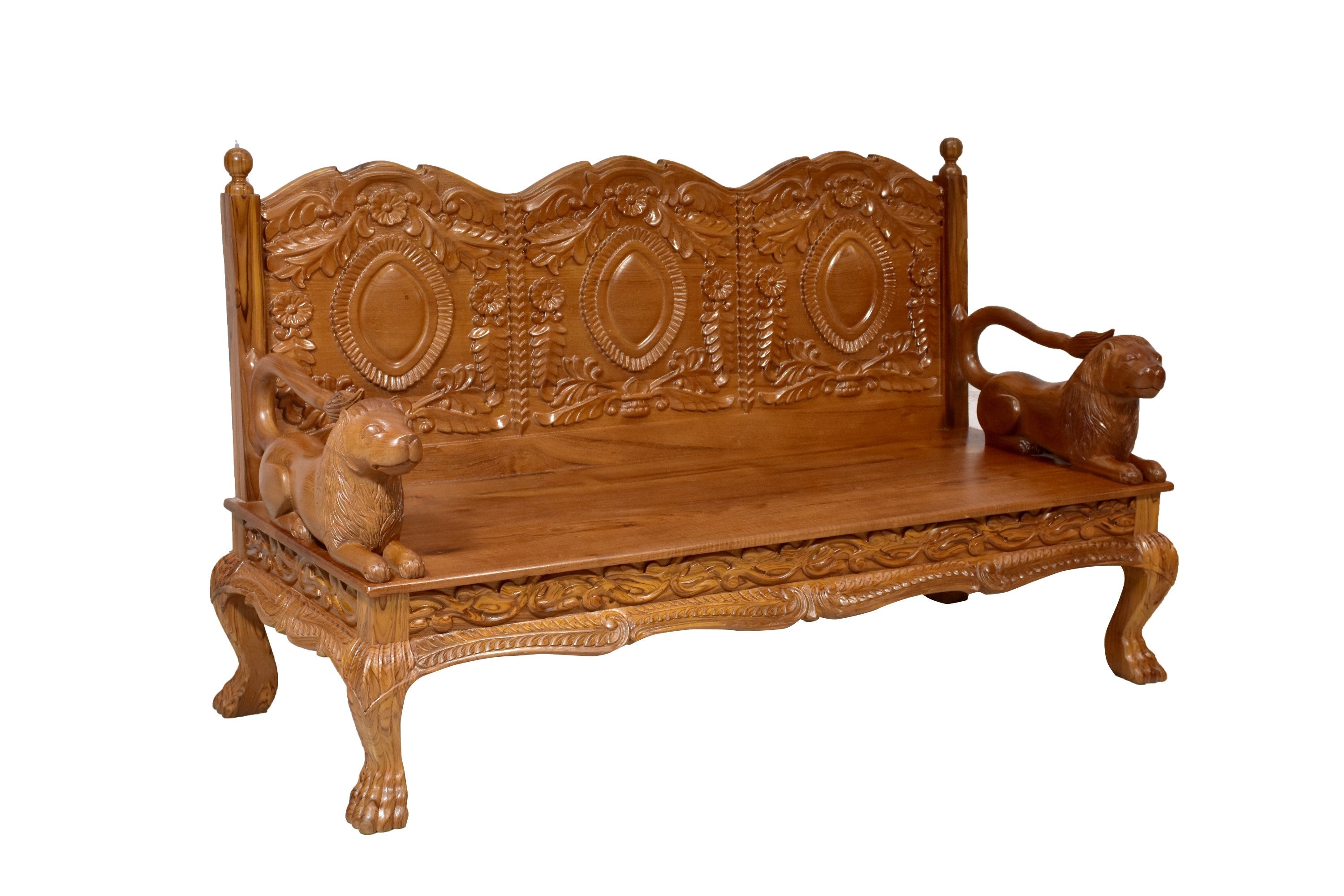 Teak wood Royal Majestic 3 Seater Sofa Sofa