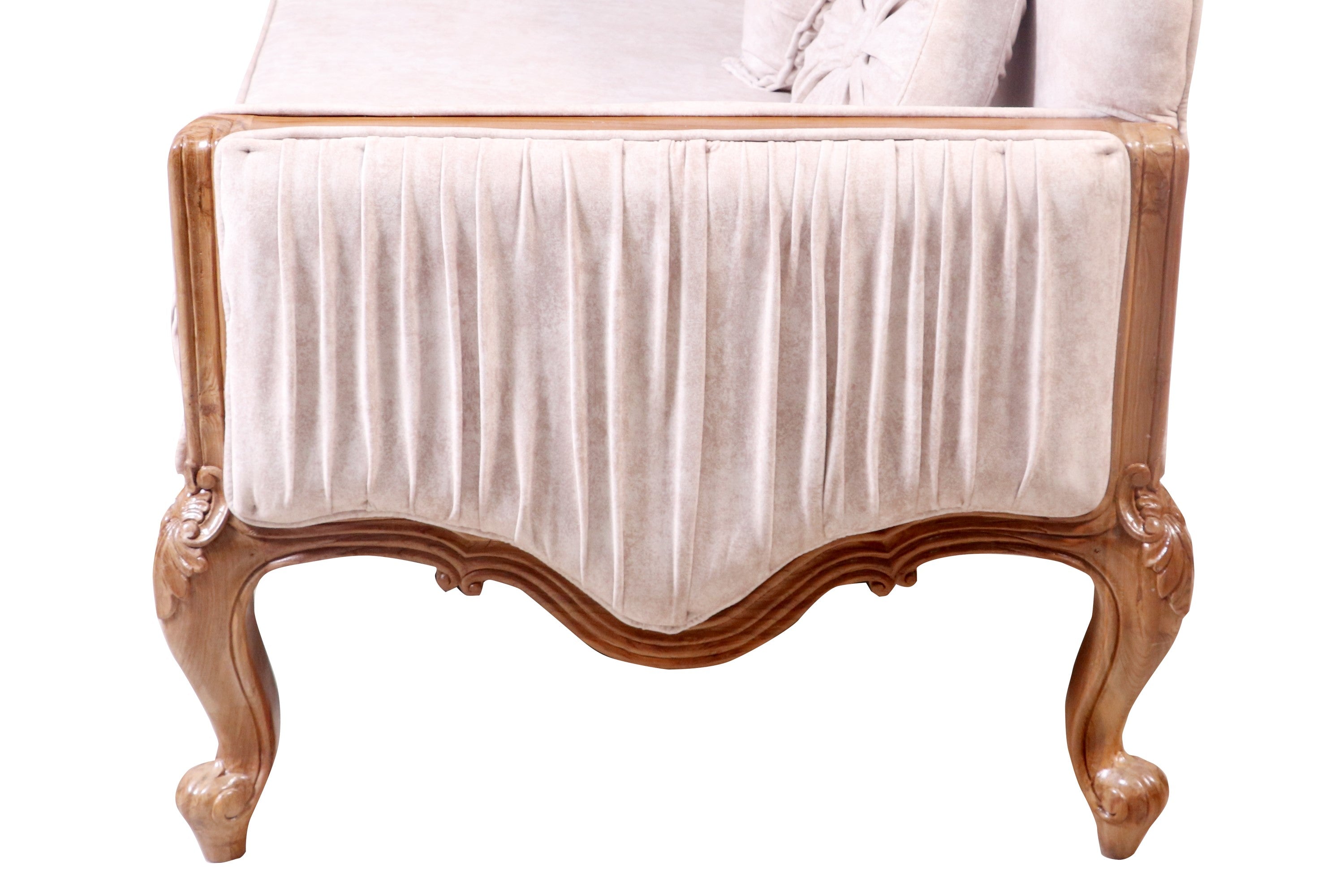Classical 2 Seater vive la france concept teak wood sofa Sofa