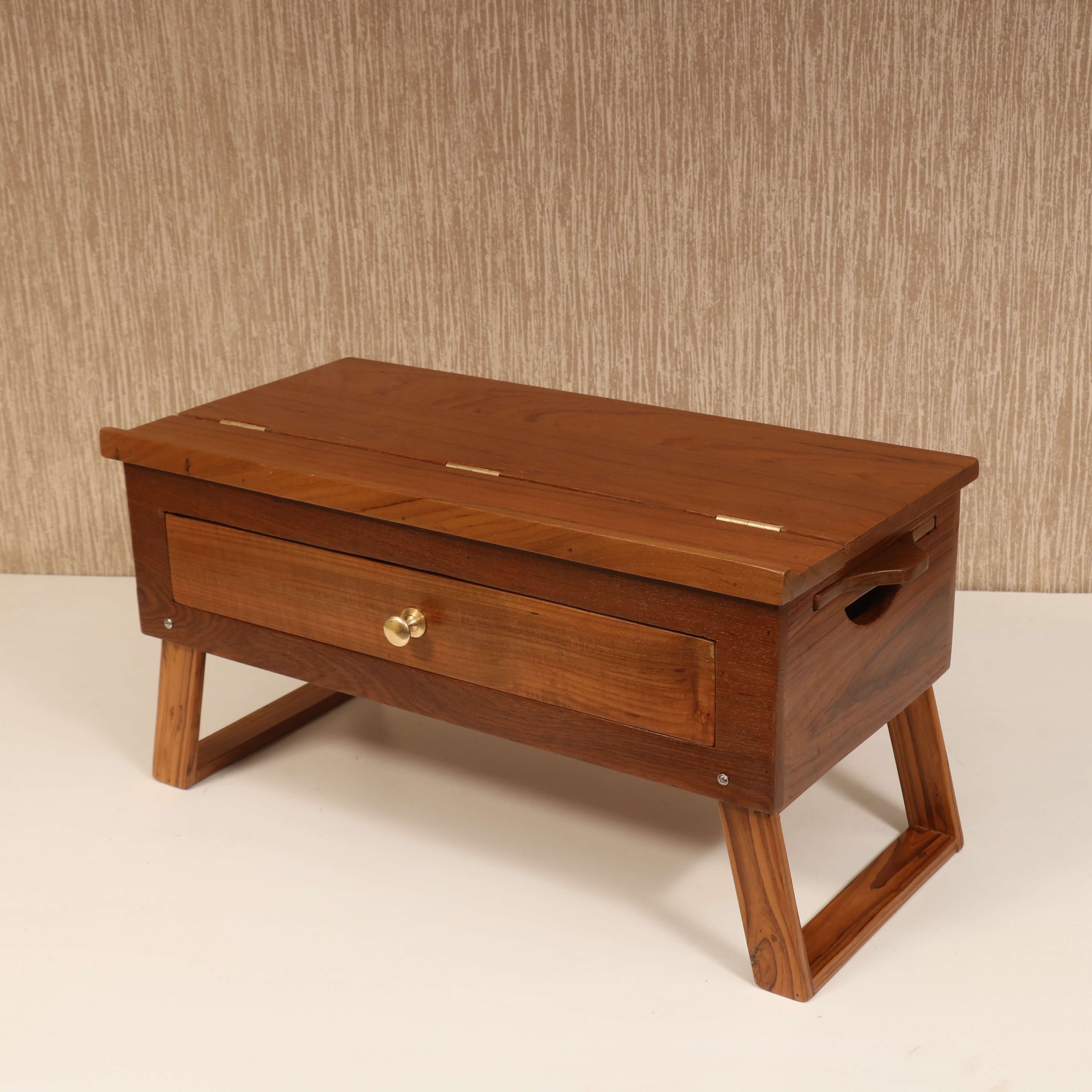 Solid Single Drawer Table Lapdesk