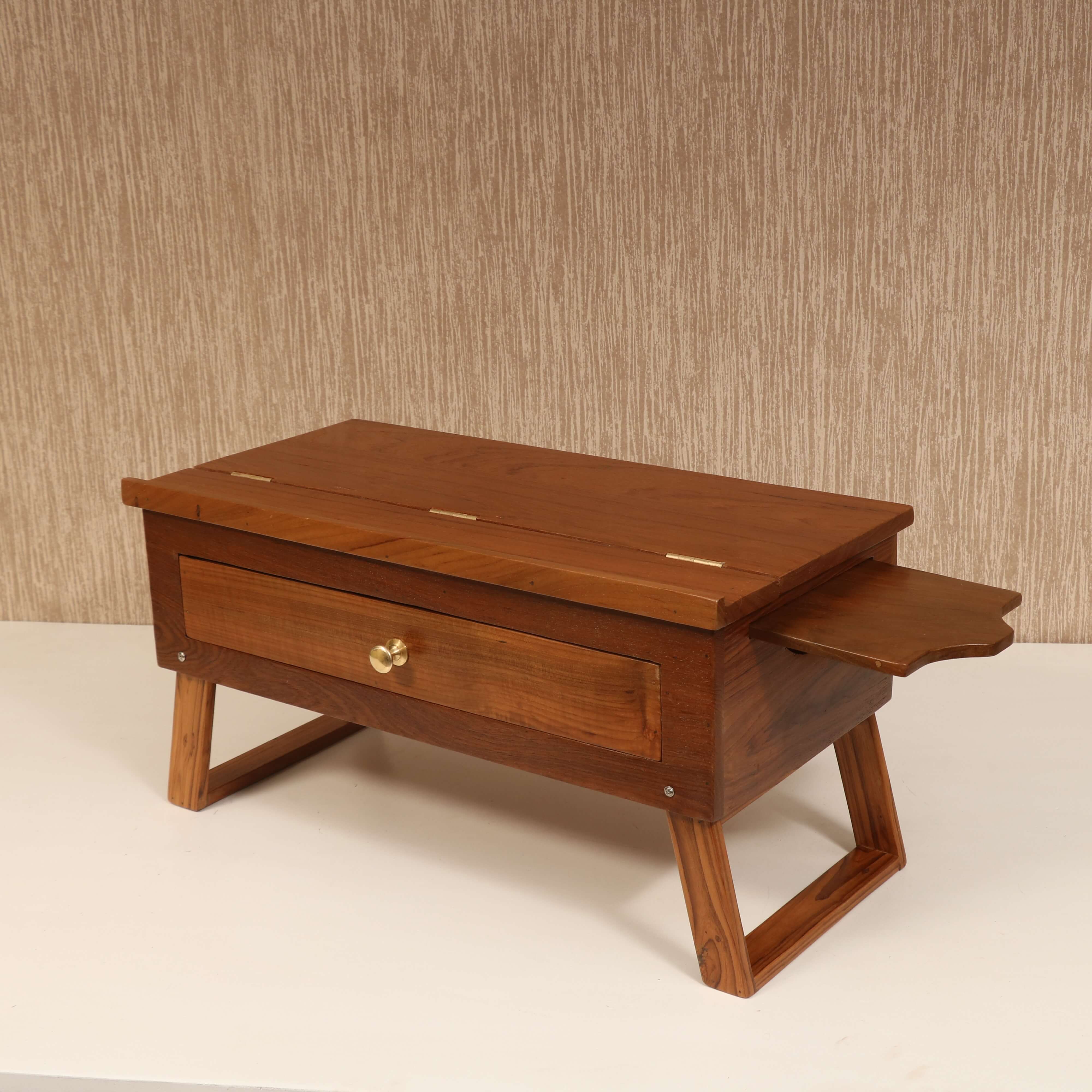 Solid Single Drawer Table Lapdesk