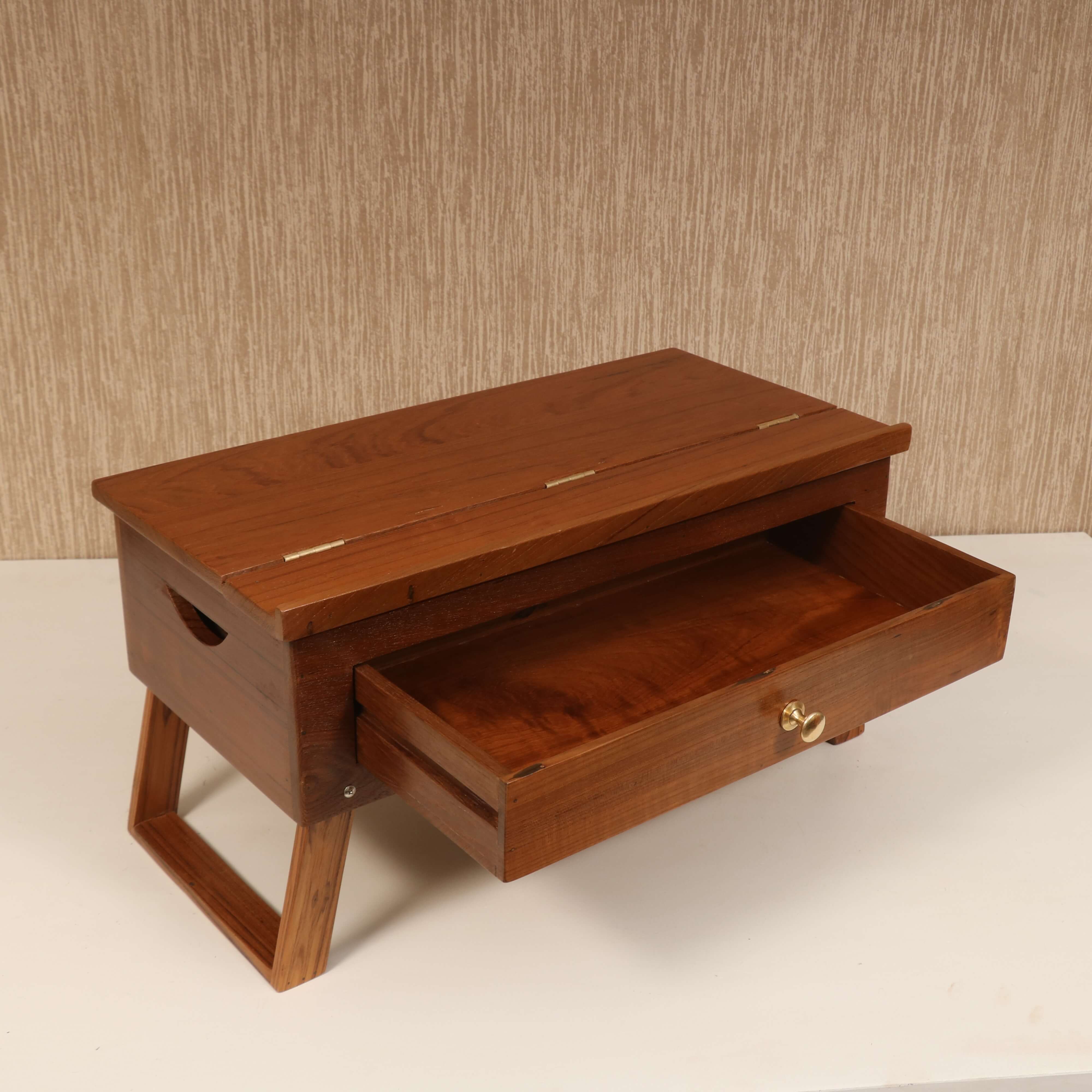 Solid Single Drawer Table Lapdesk
