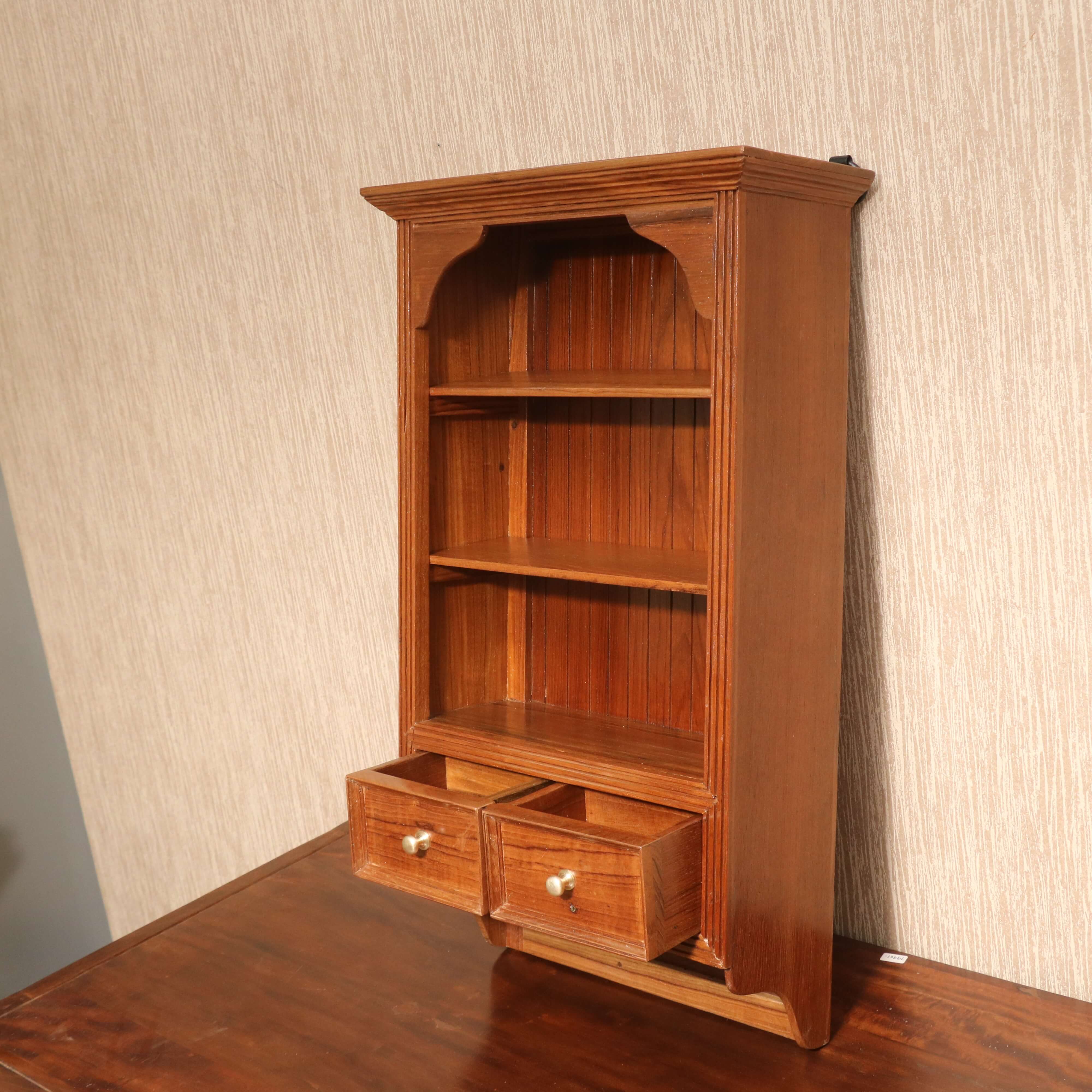 Hanging Cabinet with 3 Open Shelves Wall Rack