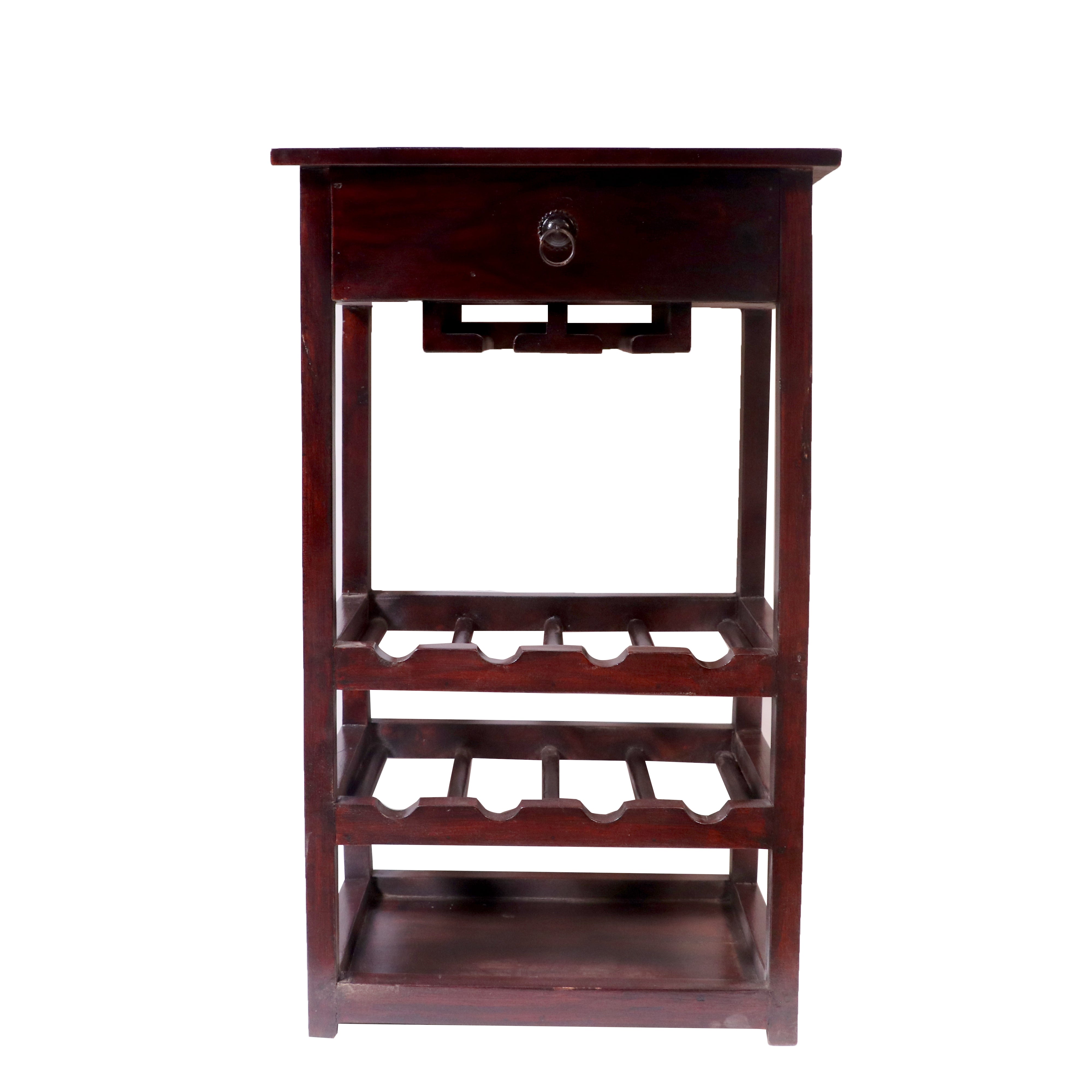 All in one Sturdy Solid wood bar rack Bar Rack