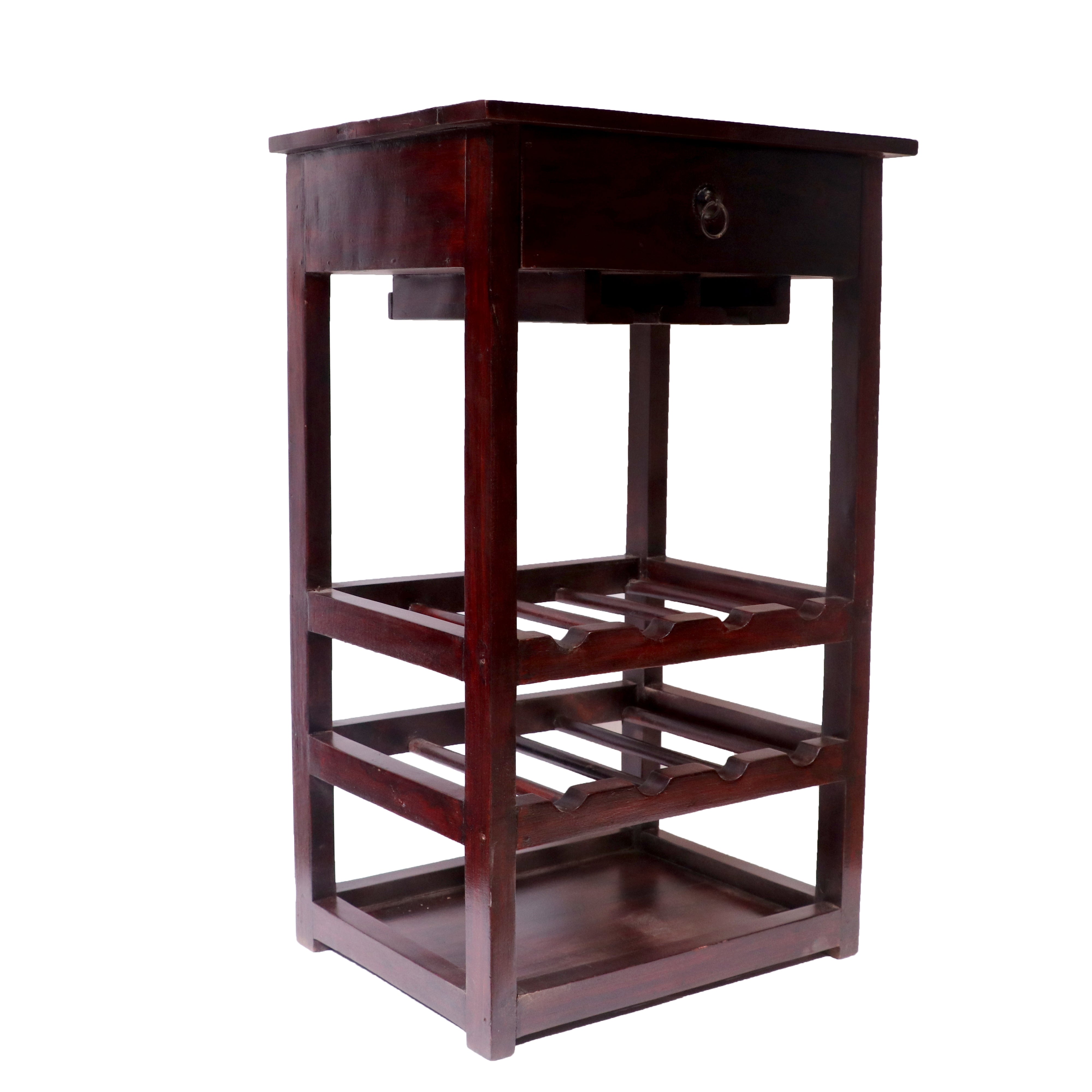 All in one Sturdy Solid wood bar rack Bar Rack