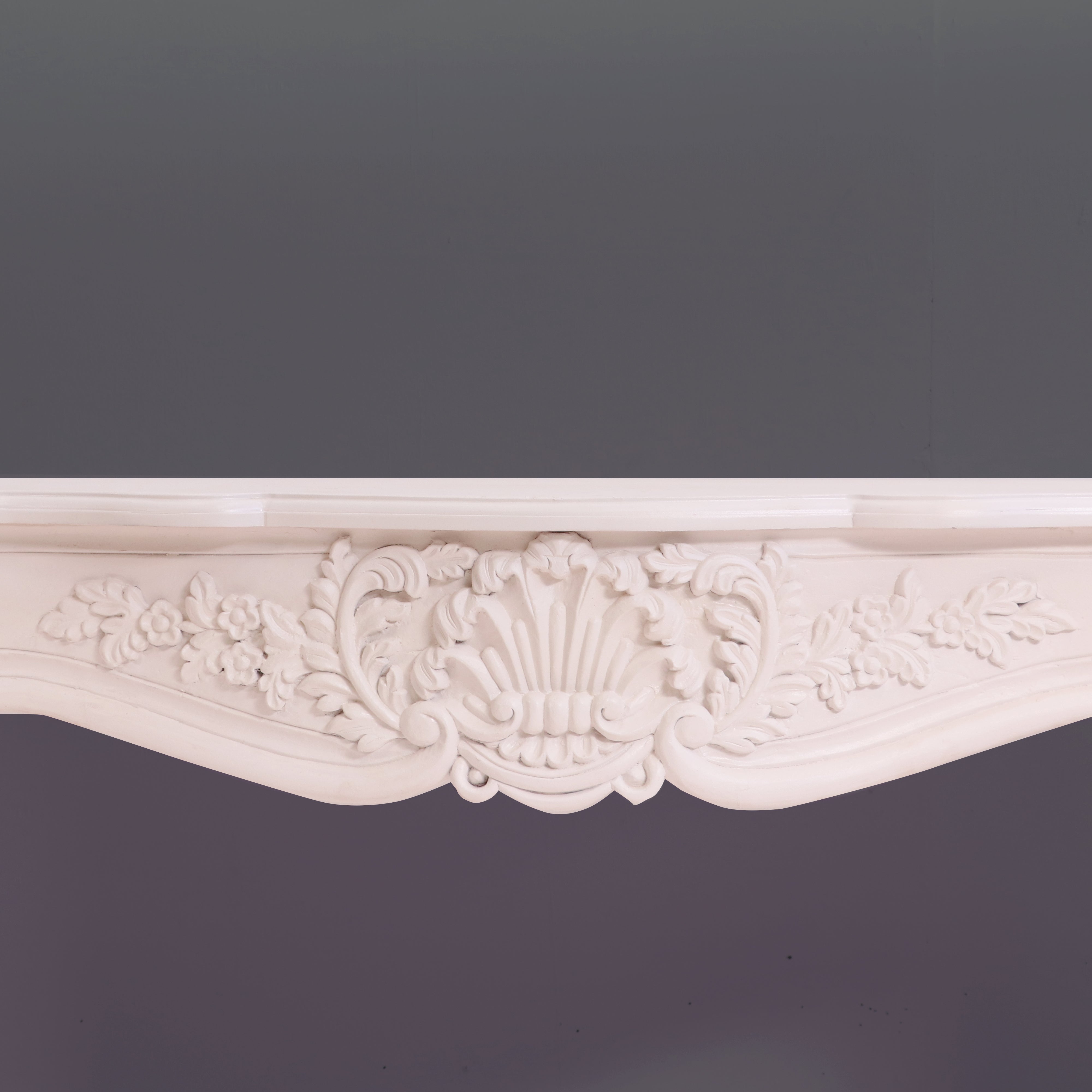 French carved fire mantel premium white deco finishing Console table Fire Mantel