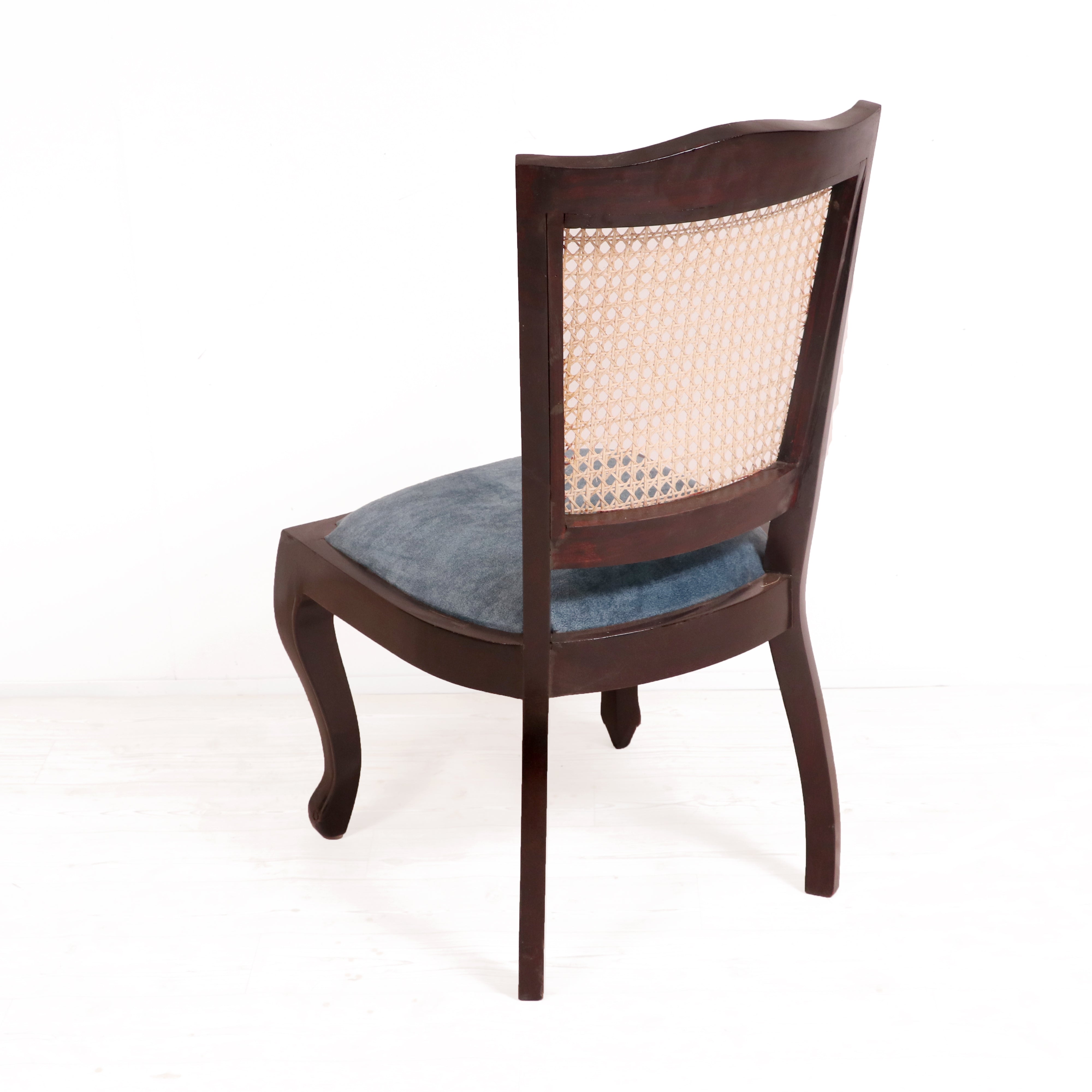 Classic Cane chairs with Modern Dining table 6 Seater Set Dining Set