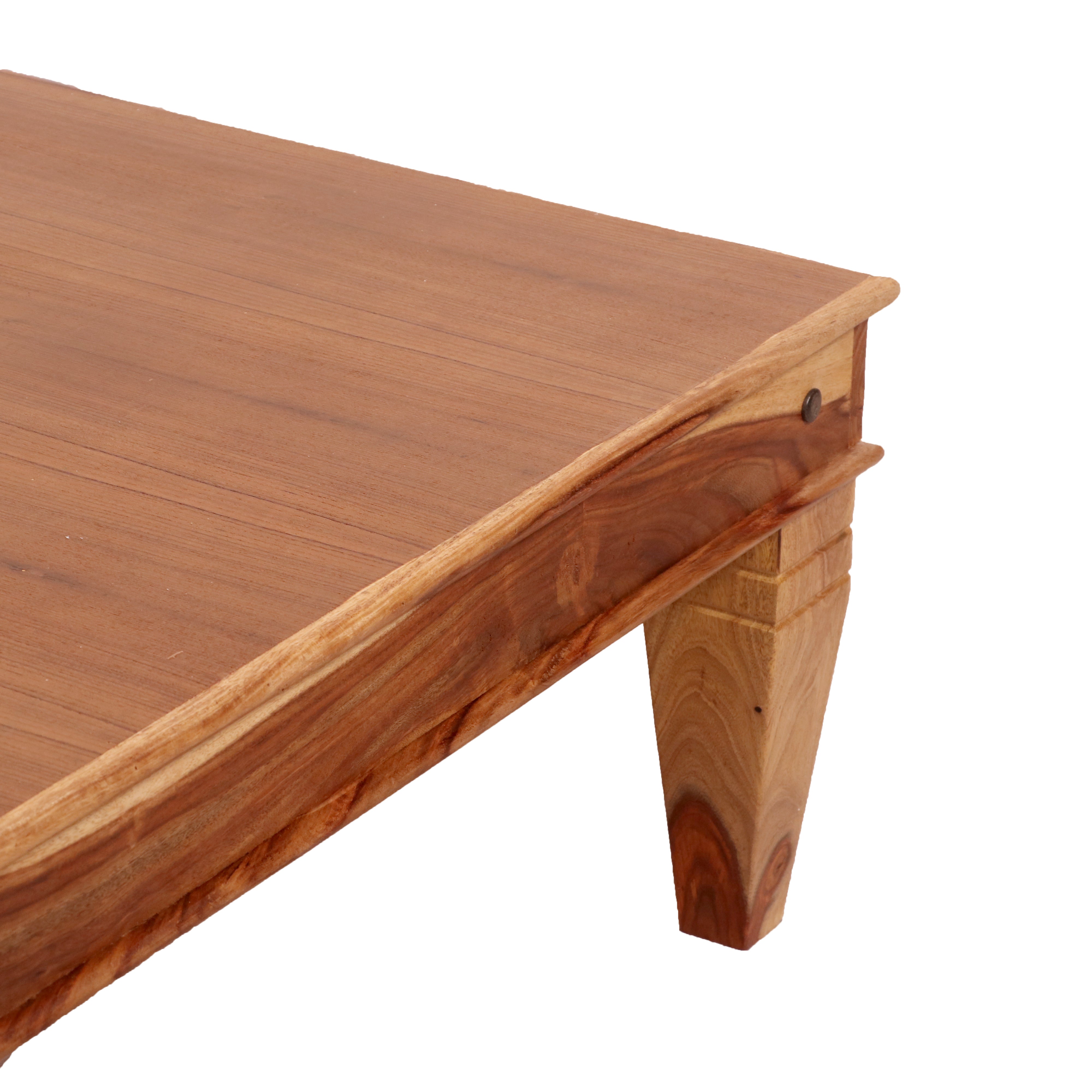 Sheesham wood legs with veneer Classical indian Paat Daybed