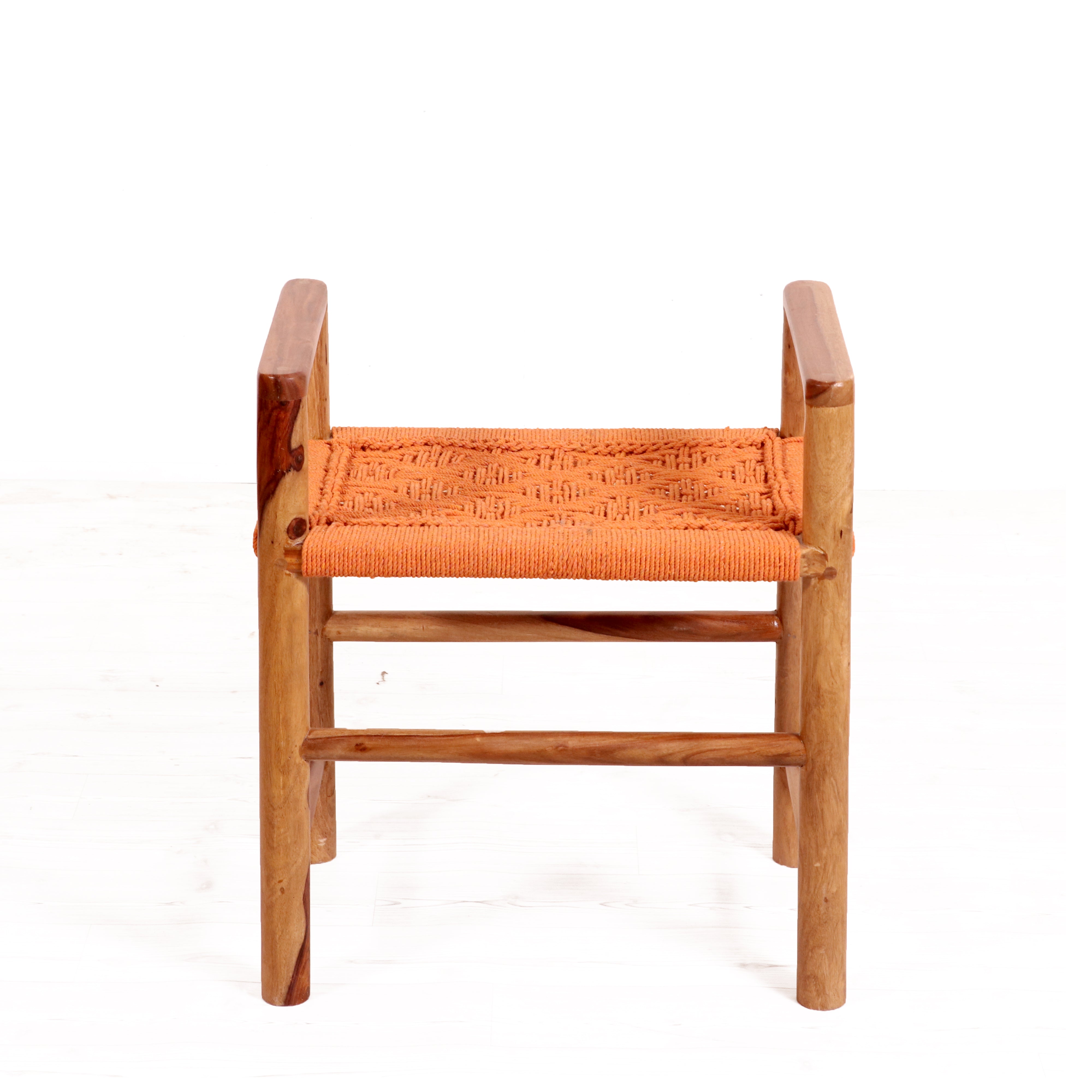 Sheesham wood weaved stool Stool