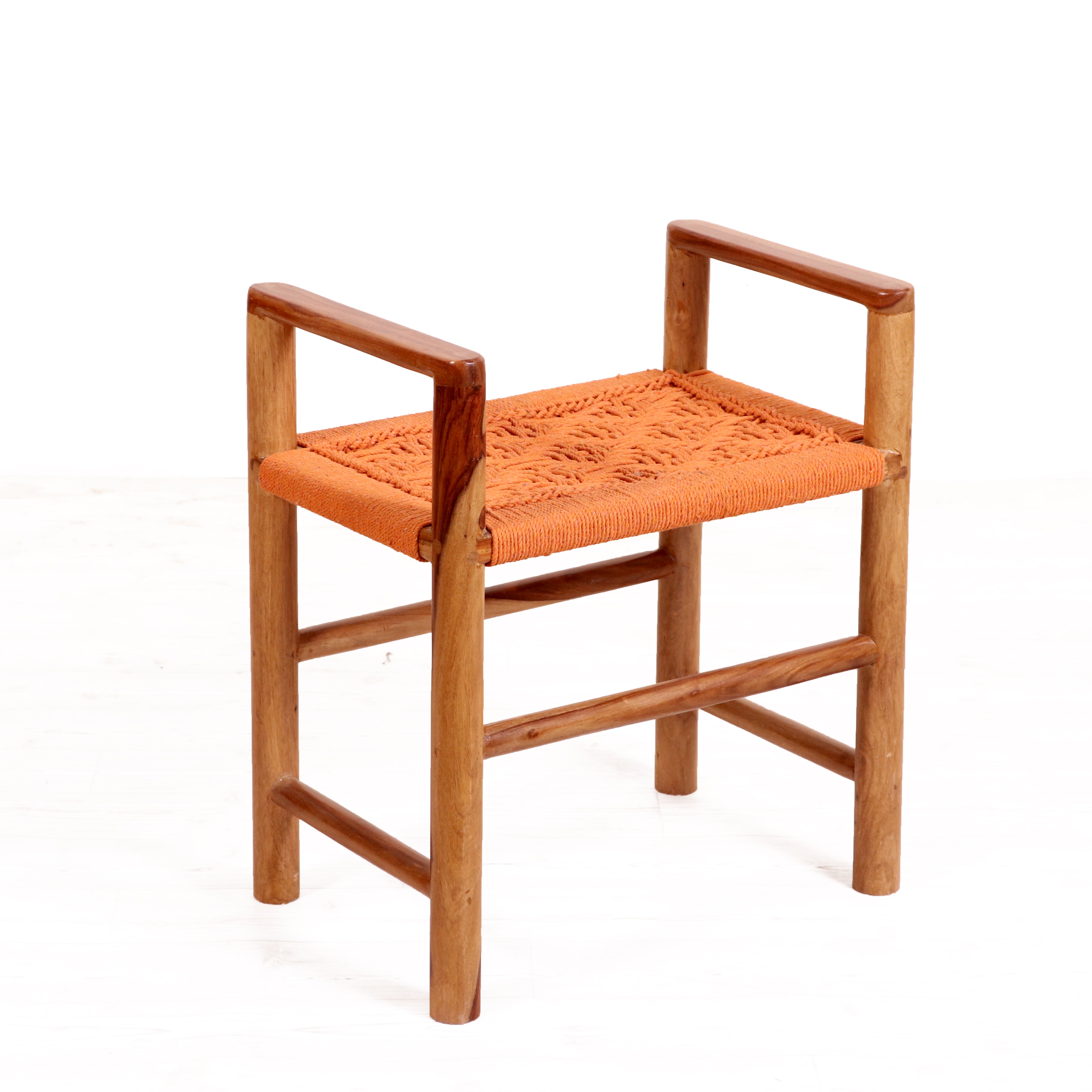 Sheesham wood weaved stool Stool