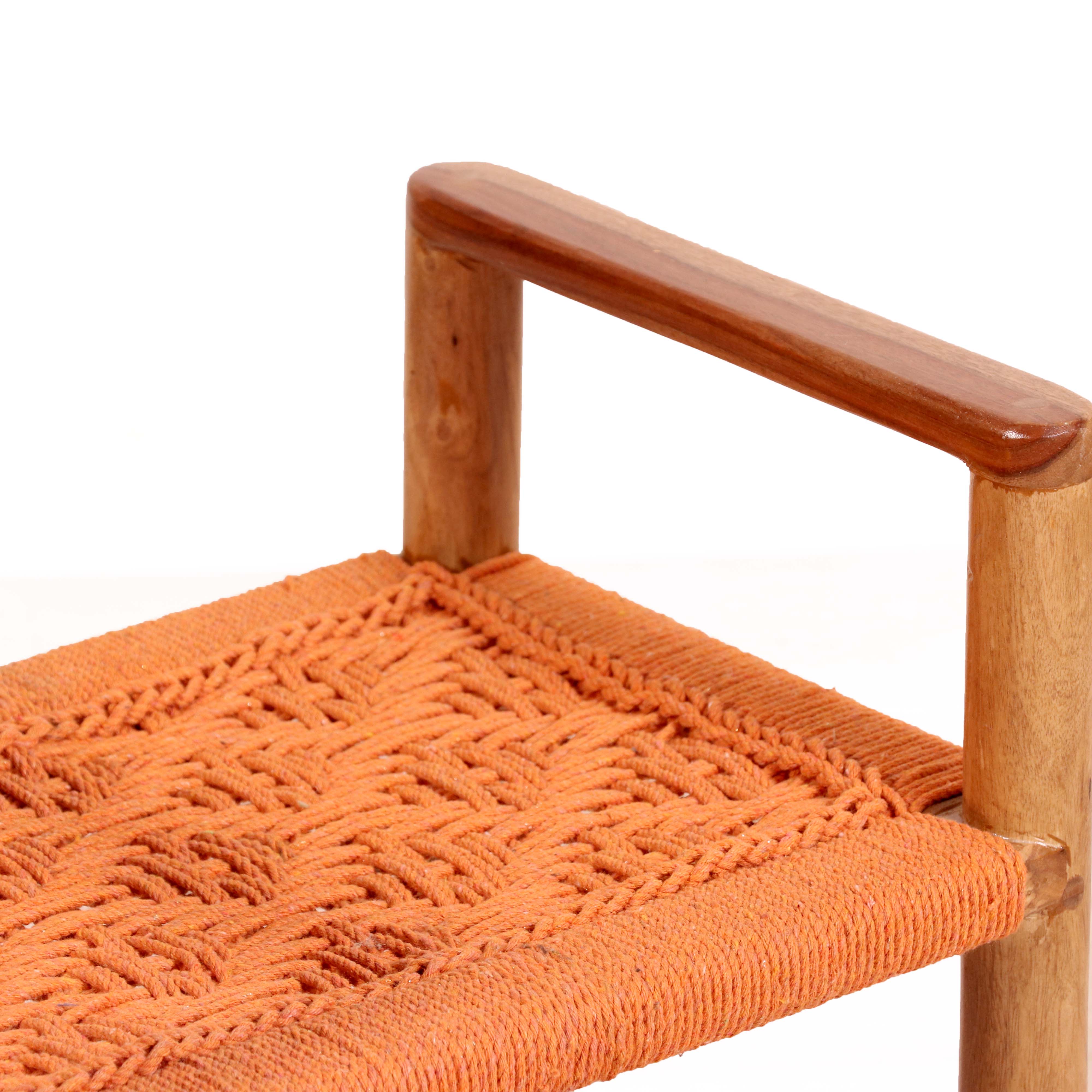 Sheesham wood weaved stool Stool