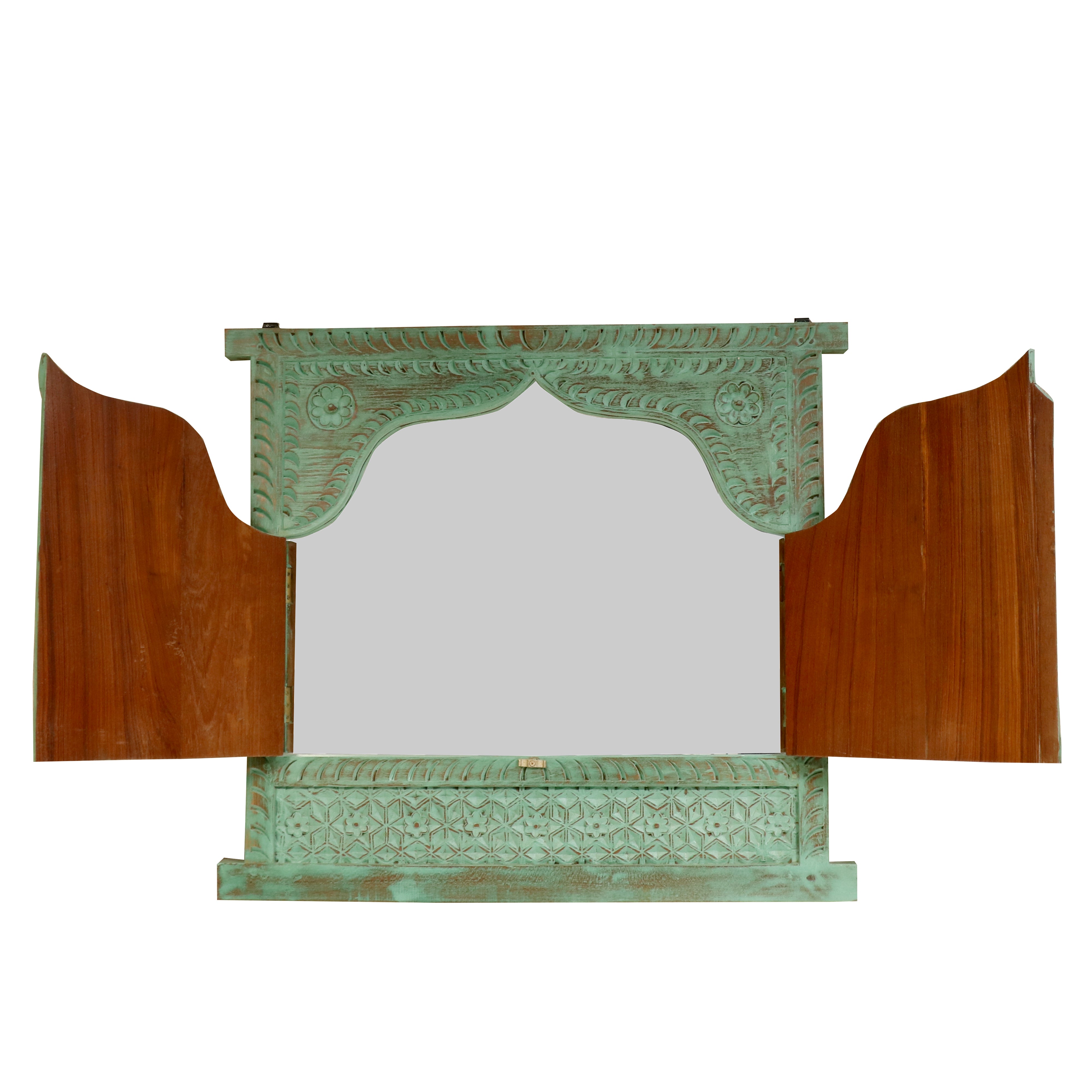 Rajwadi Carved Mirror Mirror