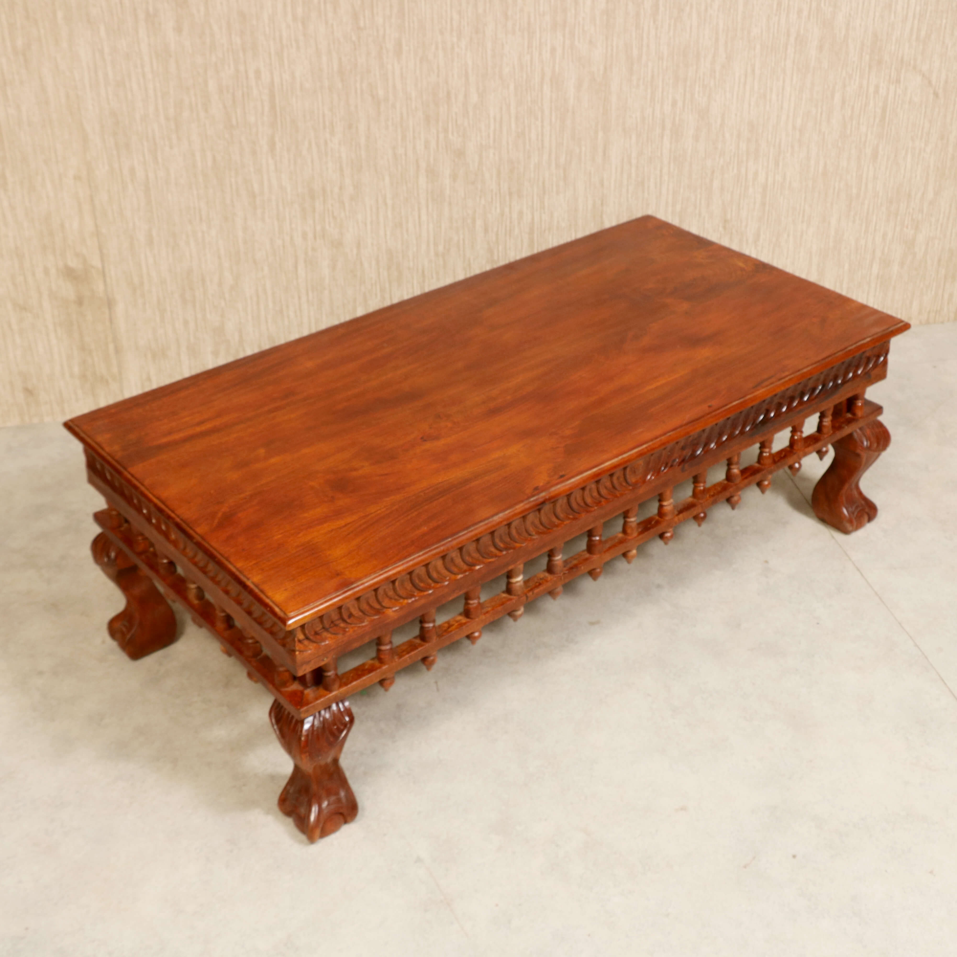 Vintage folk carved traditional Sofa Set with center table Sofa