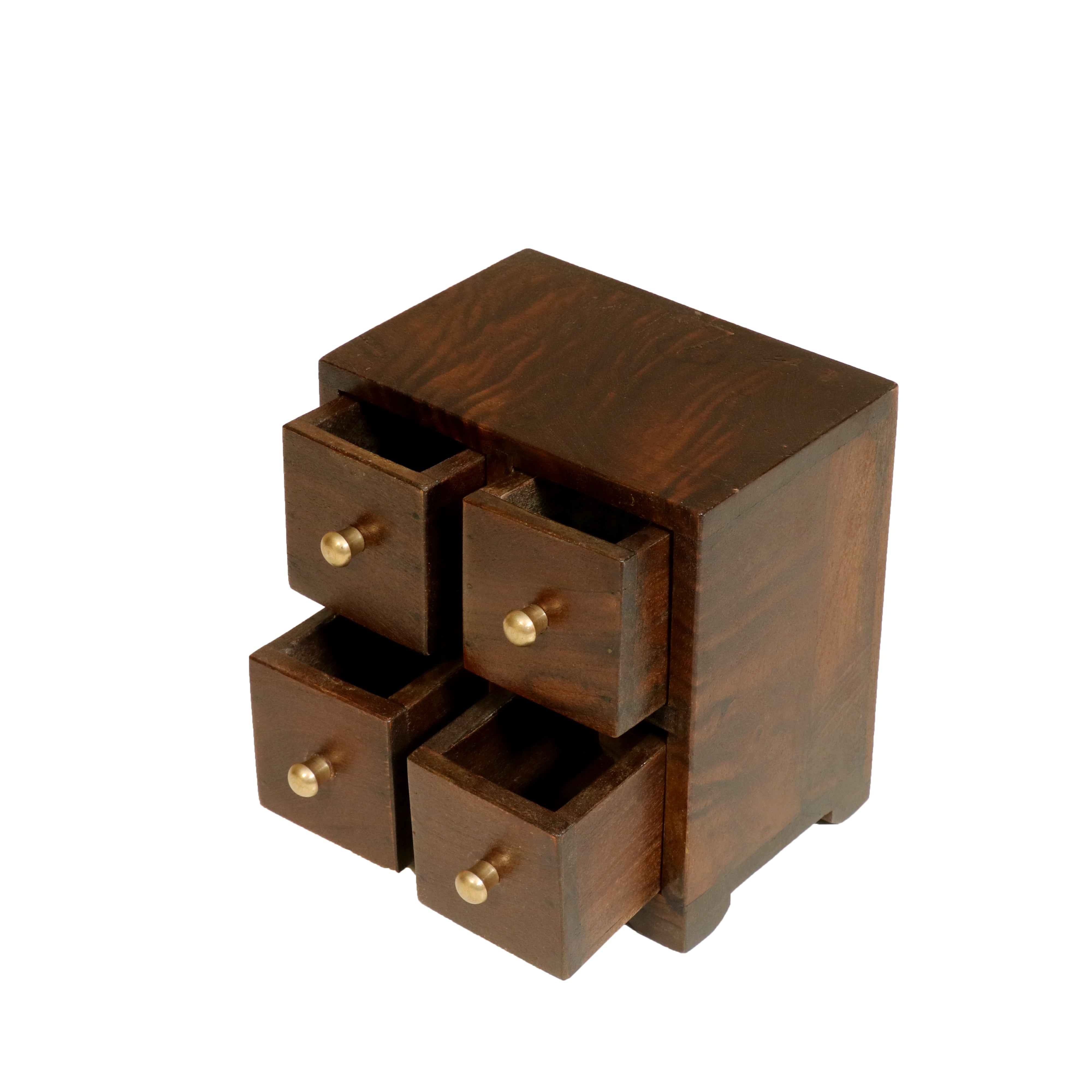 Dark Tone 4 Compartment Sturdy Desk Oragniser Desk Organizer