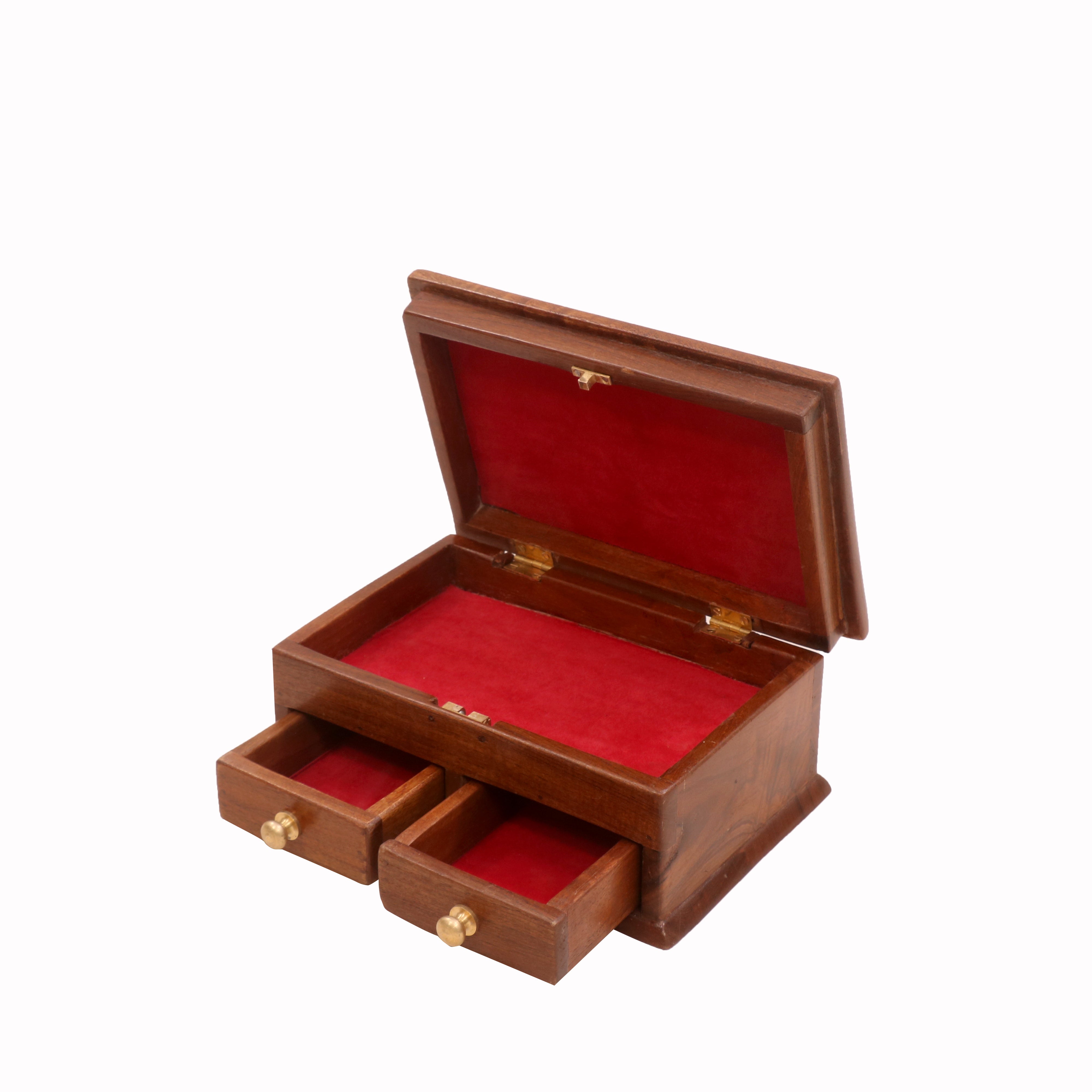 Velvet Lined Wooden Box Wooden Box