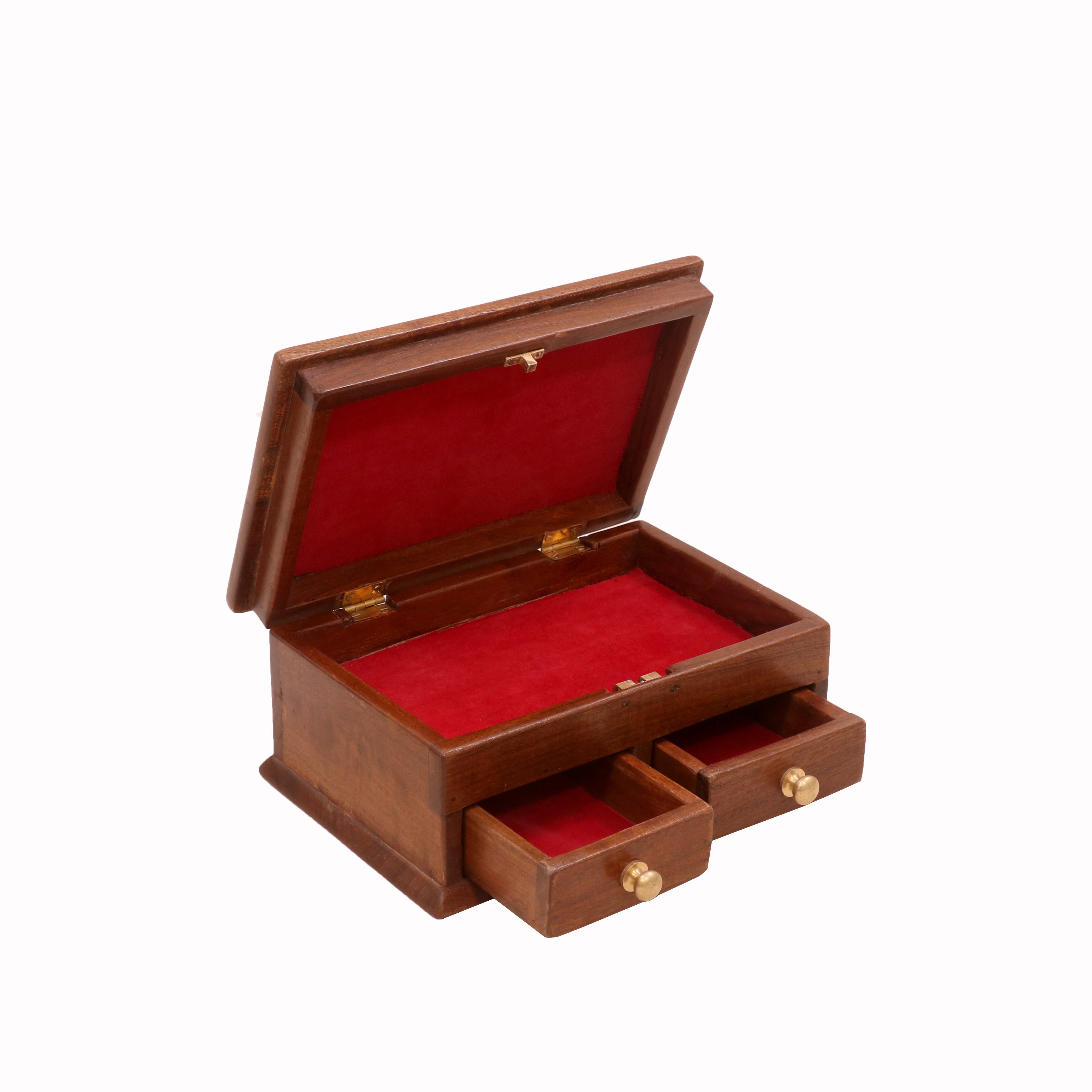 Velvet Lined Wooden Box Wooden Box