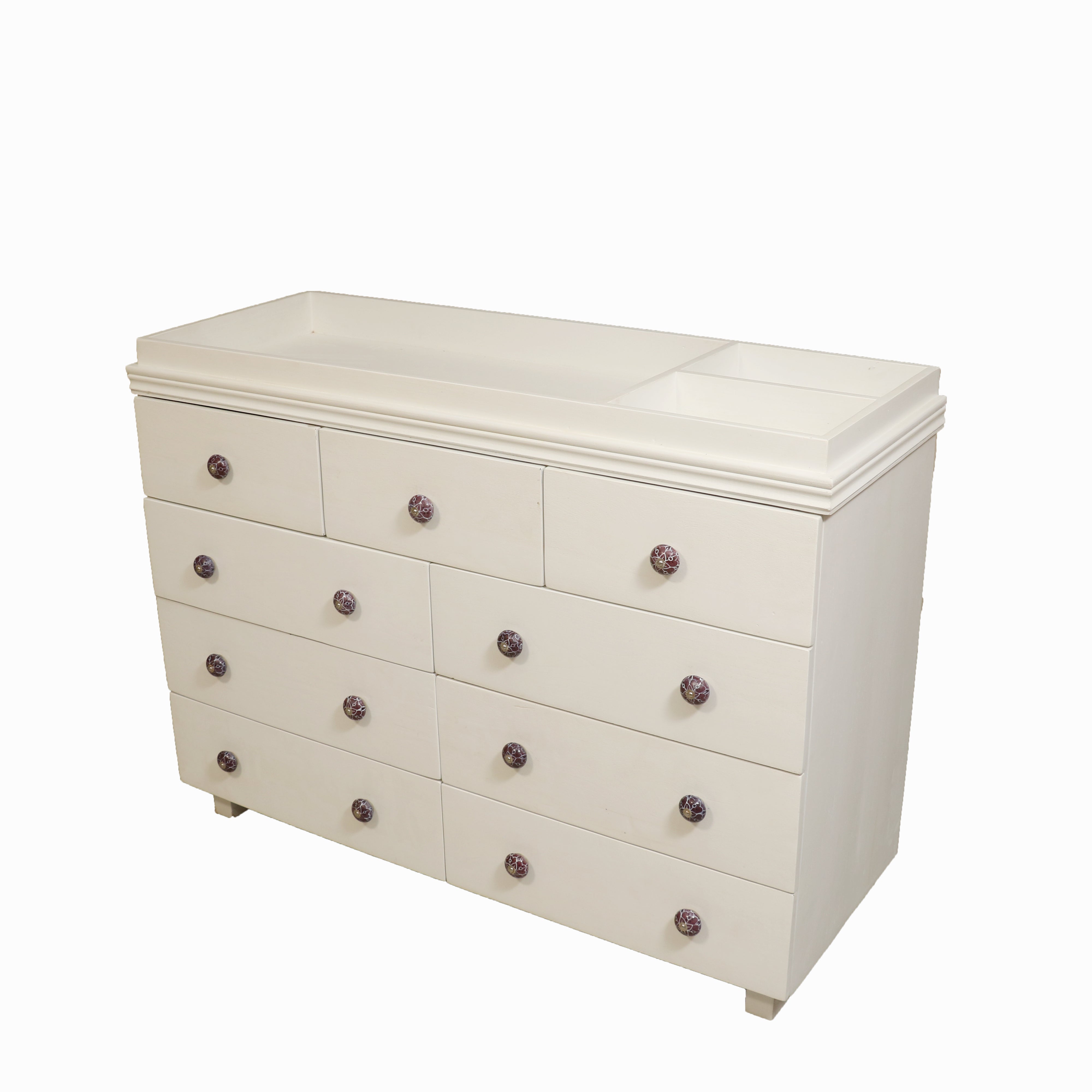 3 + 6 White Chest of Drawers Drawer's Chest