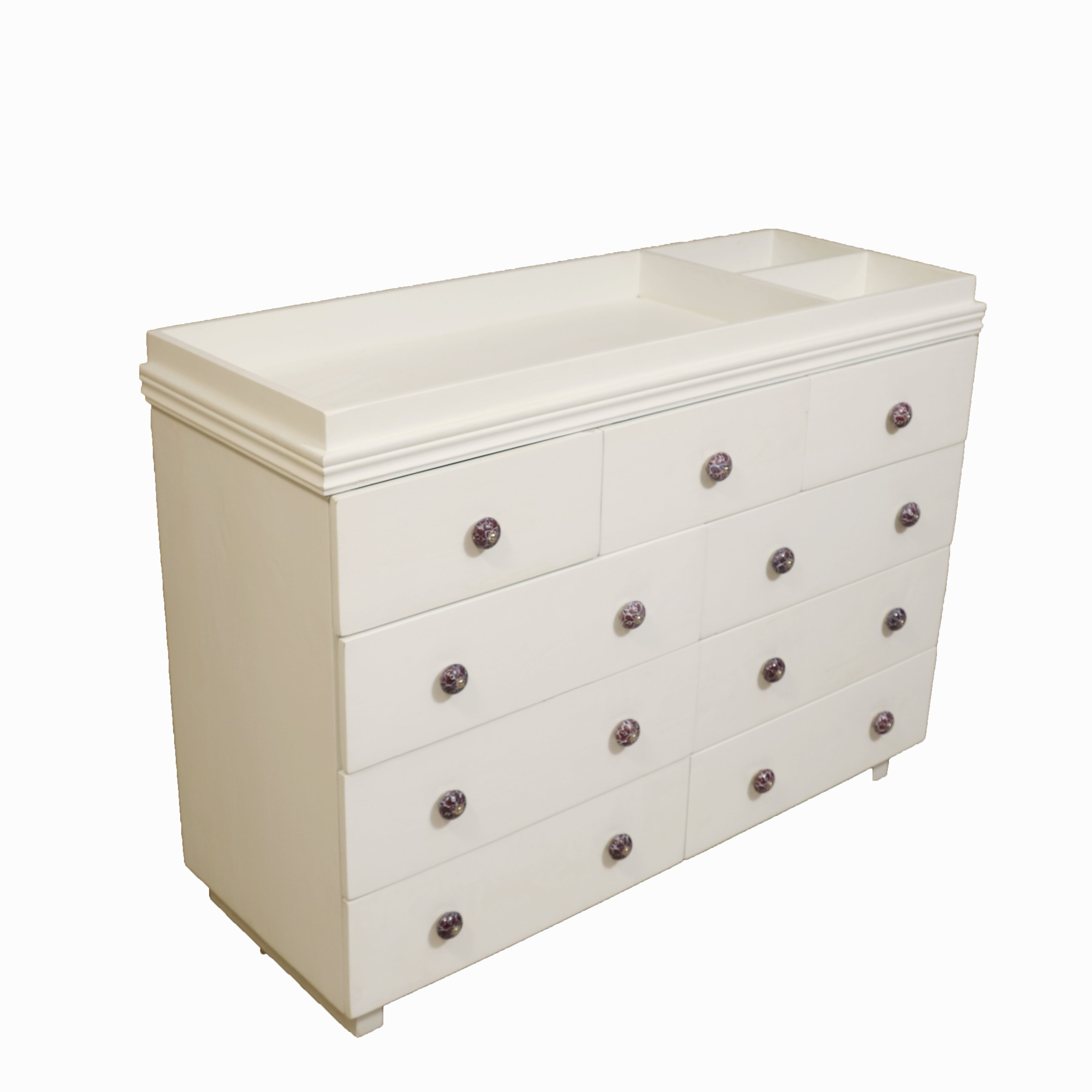 3 + 6 White Chest of Drawers Drawer's Chest