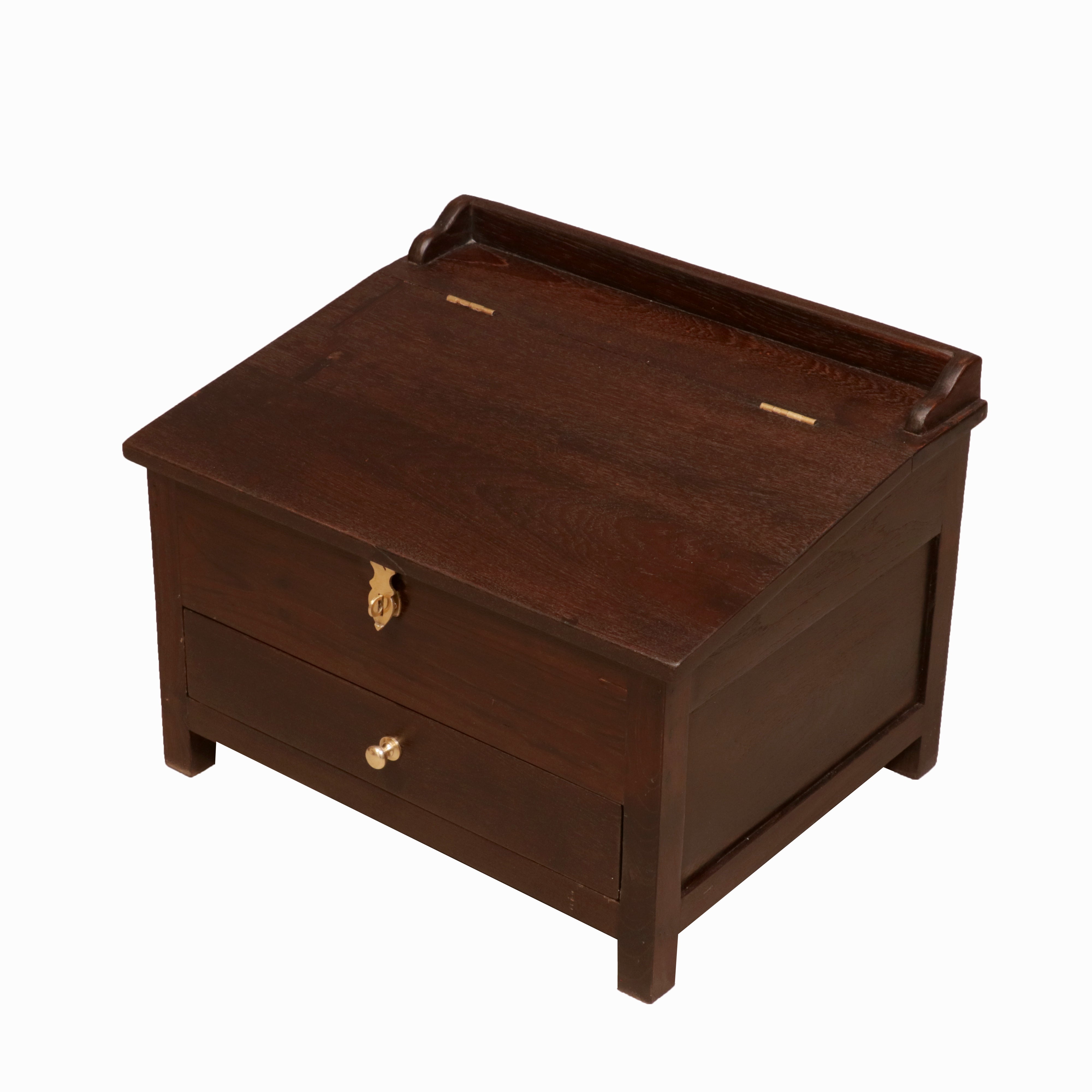 Ethnic Wooden Munim Study Table Lapdesk