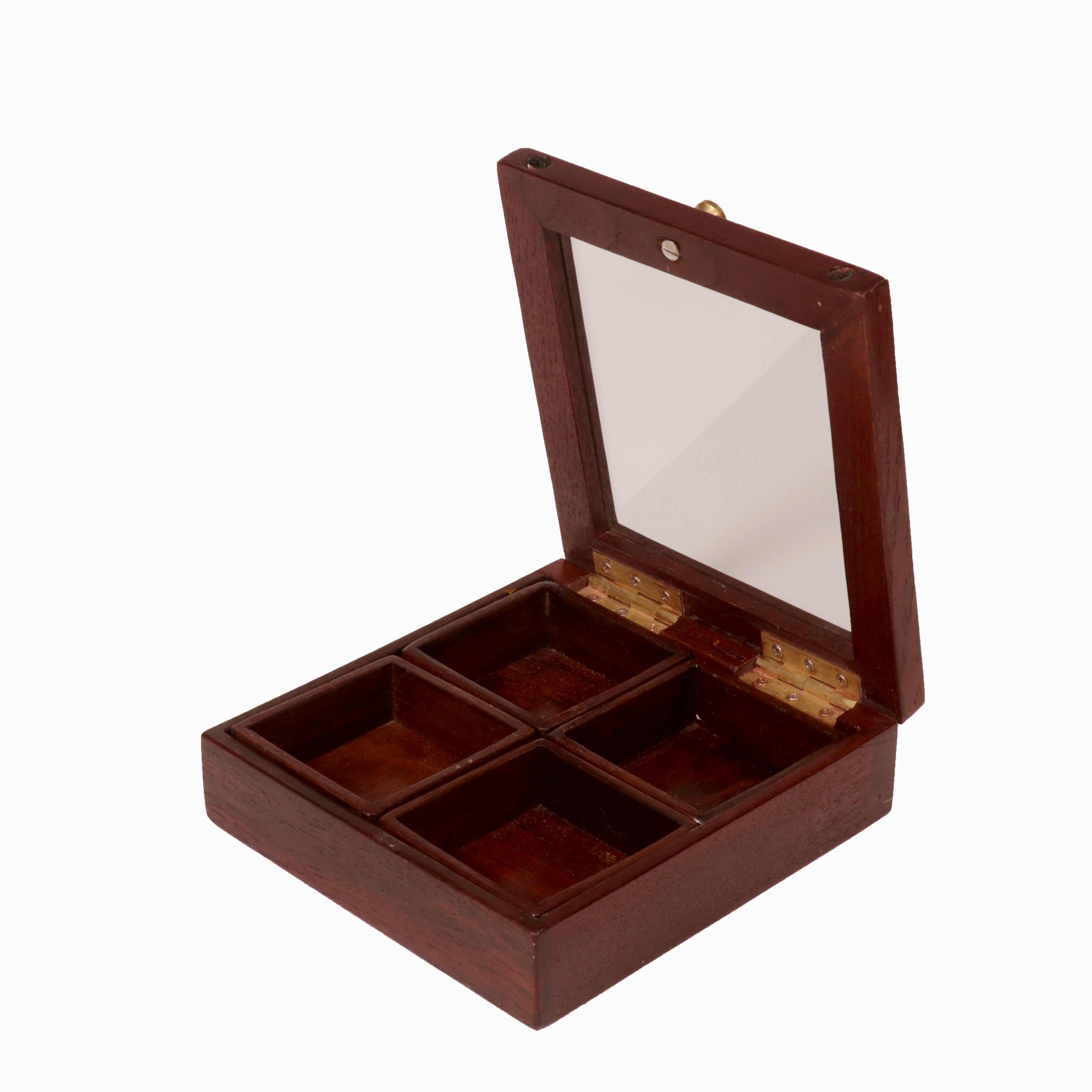Solid Indian Teak wood Masala Box Wooden Box