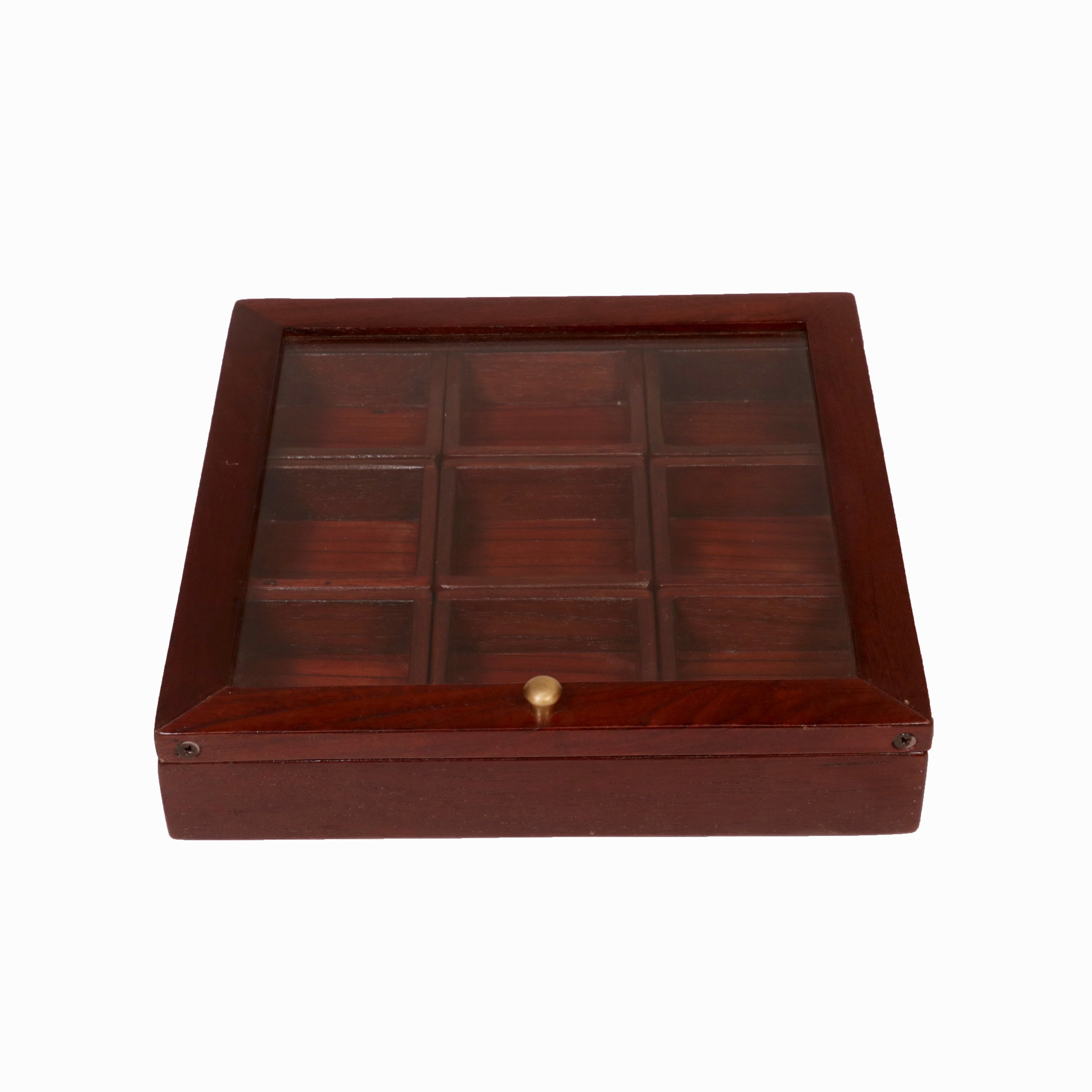 Solid Indian Teak wood Masala Box Wooden Box