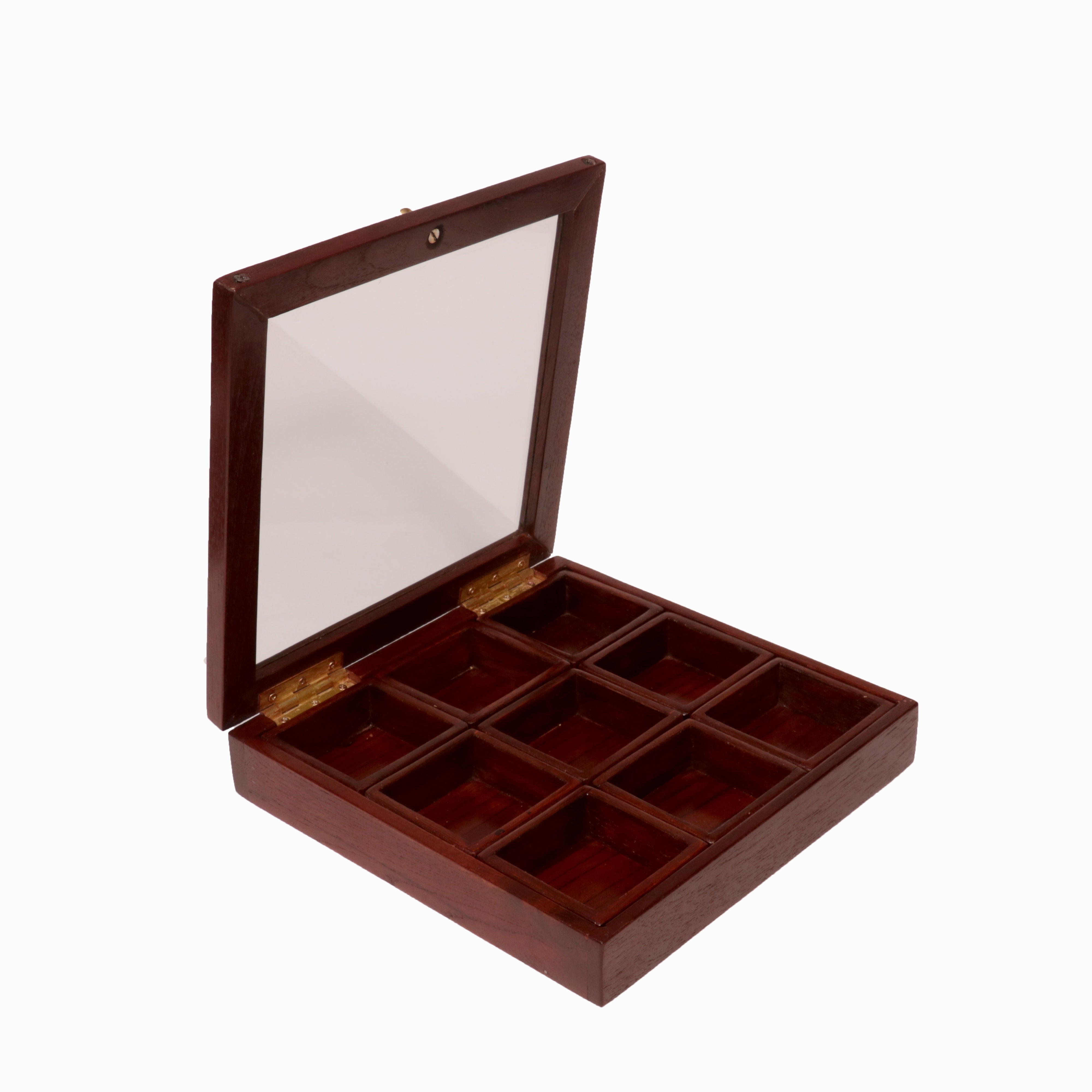 Solid Indian Teak wood Masala Box Wooden Box