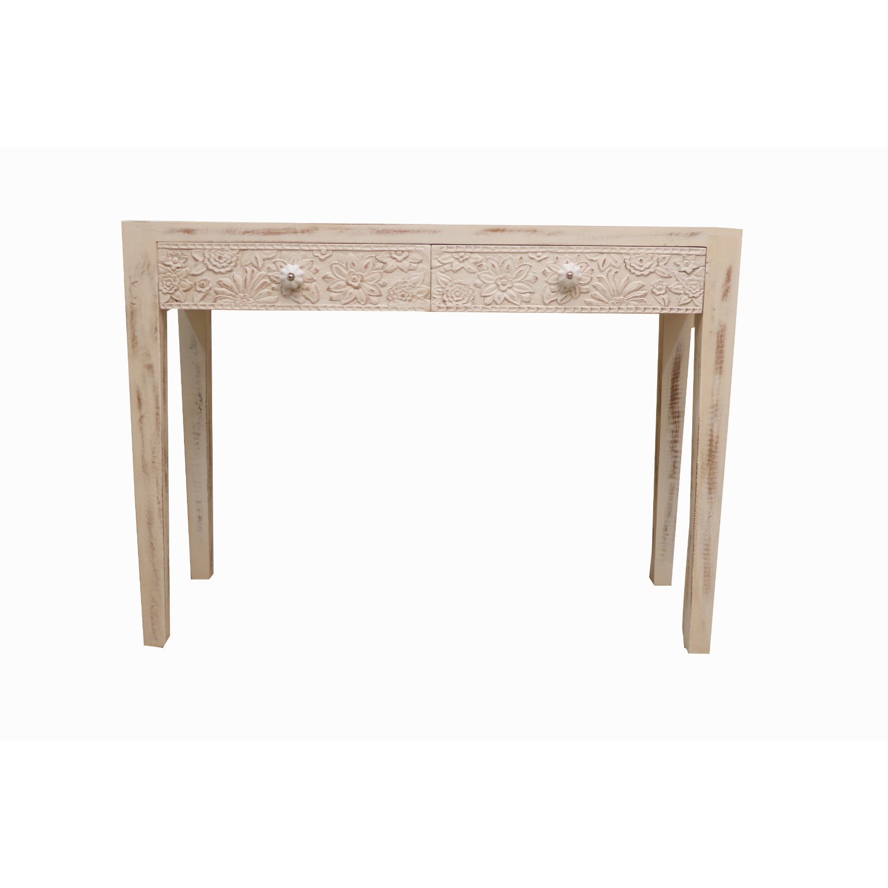 Wooden Distressed-finish Study Table Study Table