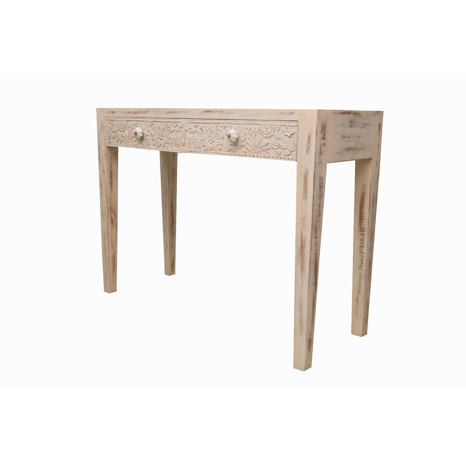 Wooden Distressed-finish Study Table Study Table