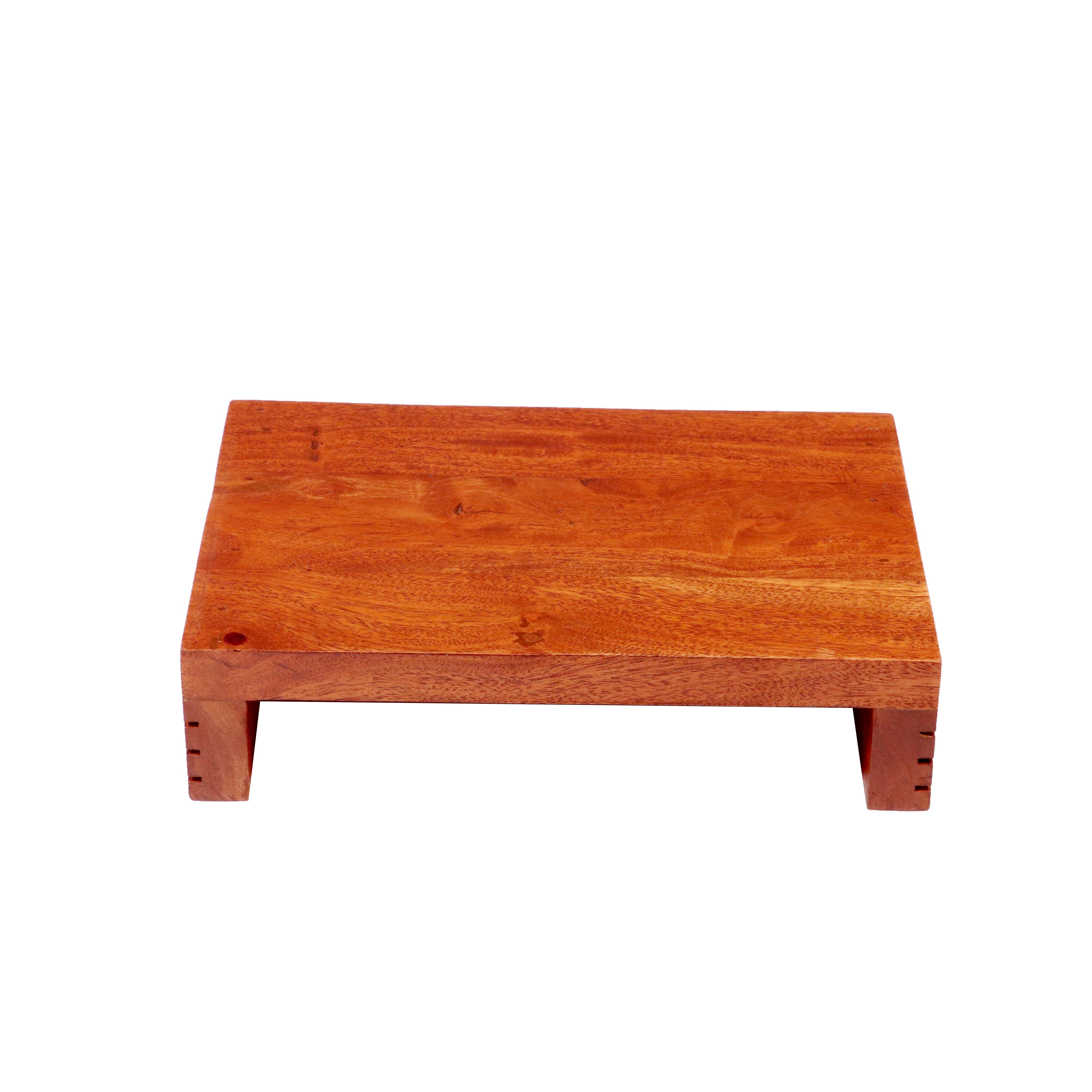 Ridged Sides Wooden Bajot (Natural Touch) Bajot