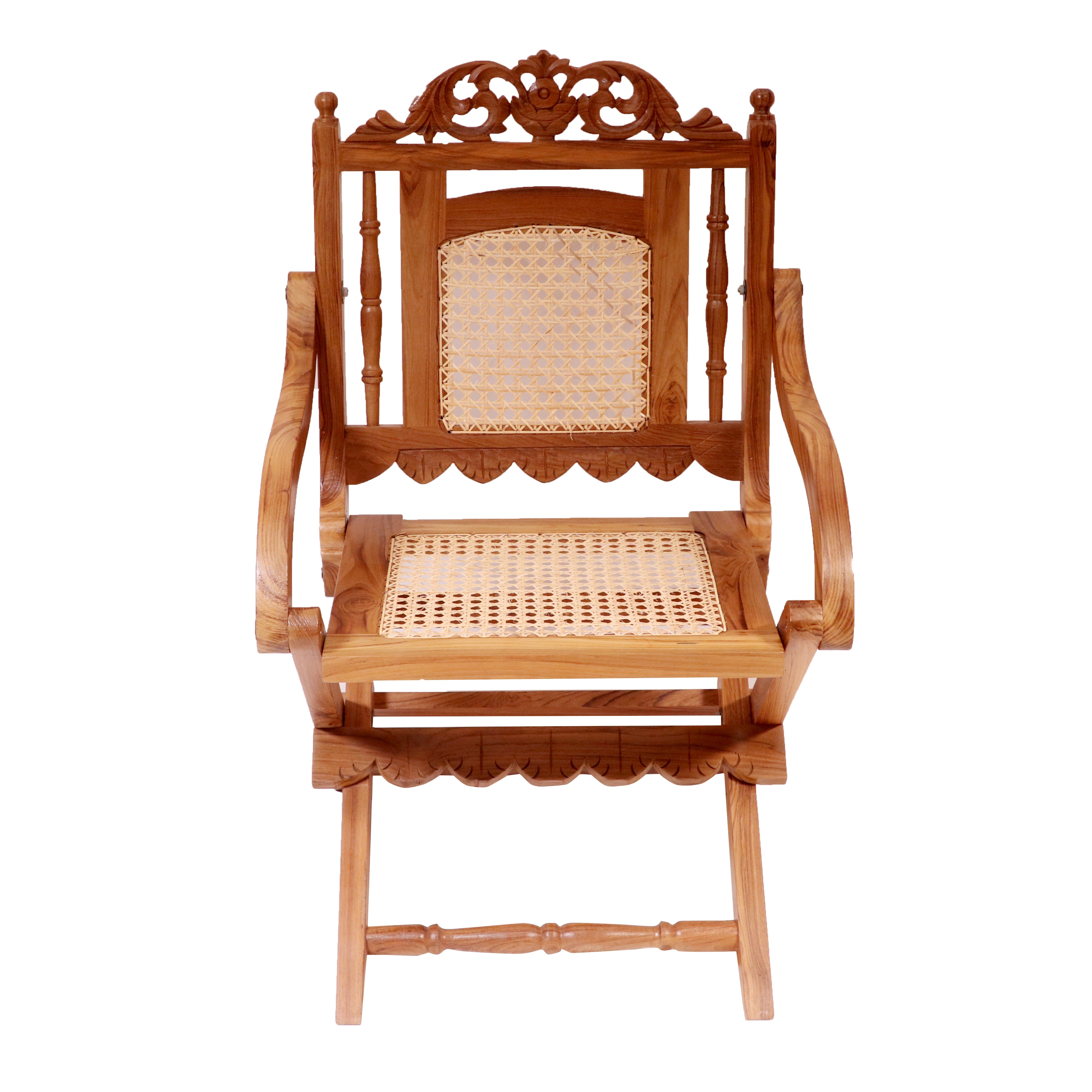 Classical Southern Summer Cane Teak Folding Chair Folding Chair