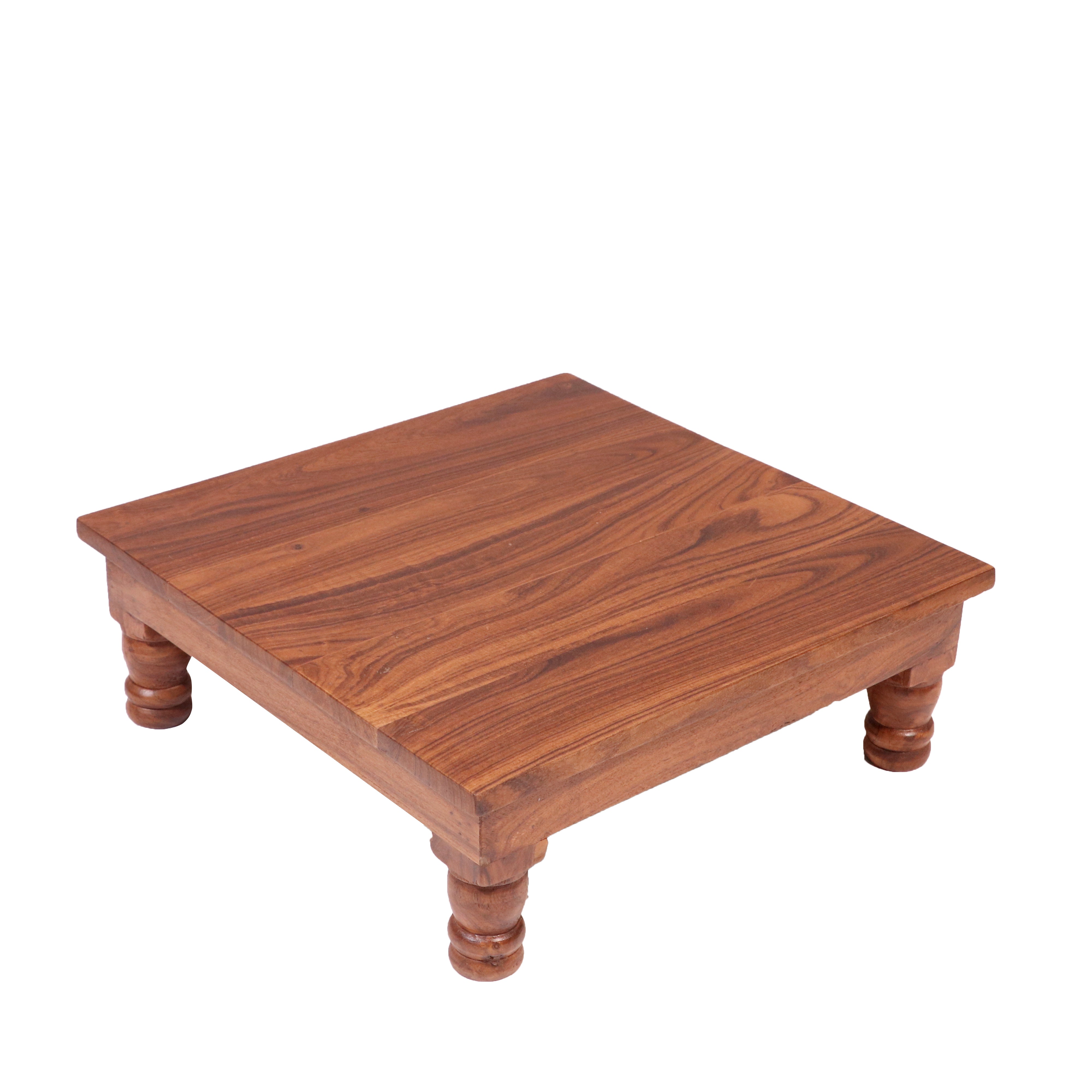 Natural grainy compact teak wood bajot Bajot