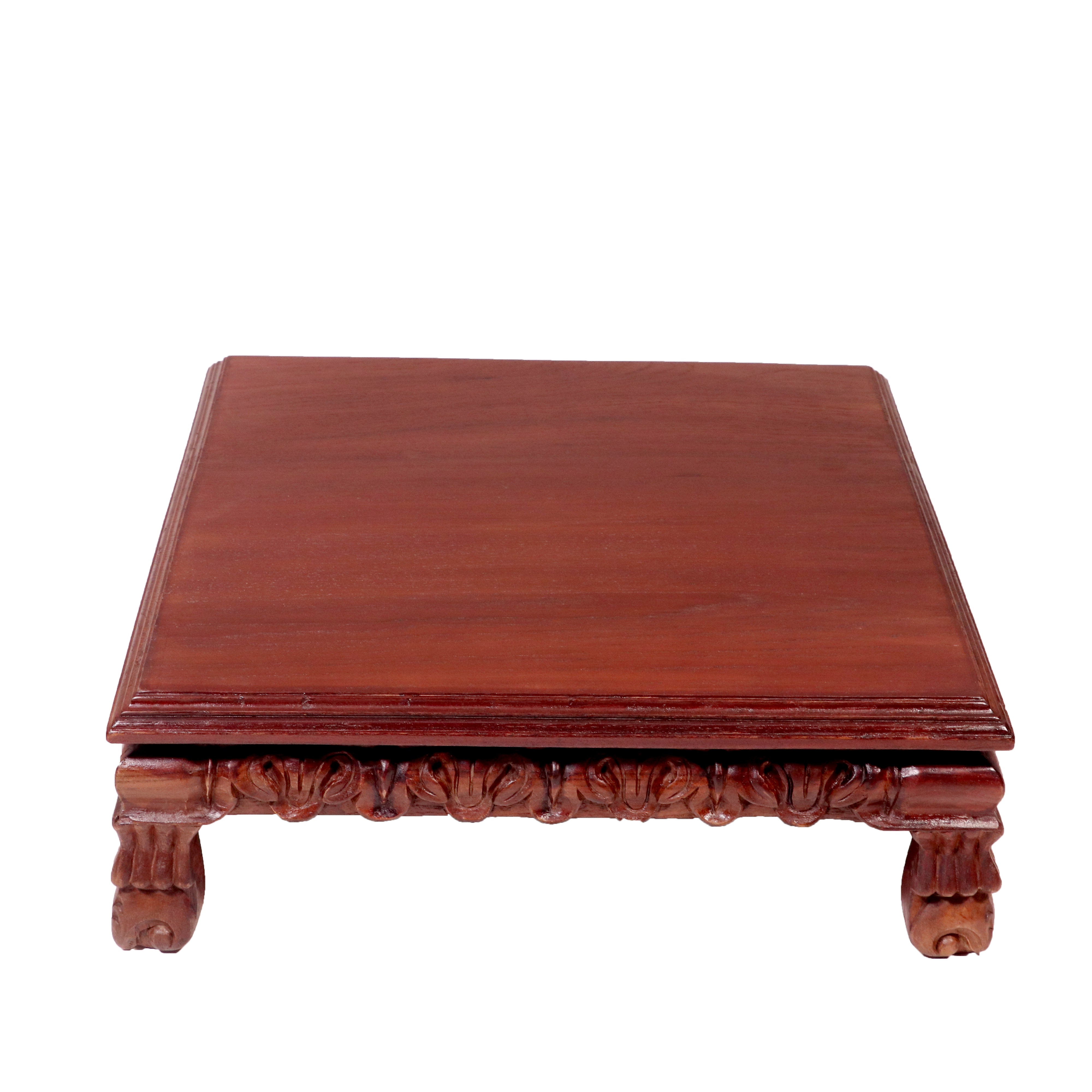 Auzira Traditional Teak Wood Signature Bajot/choki Bajot