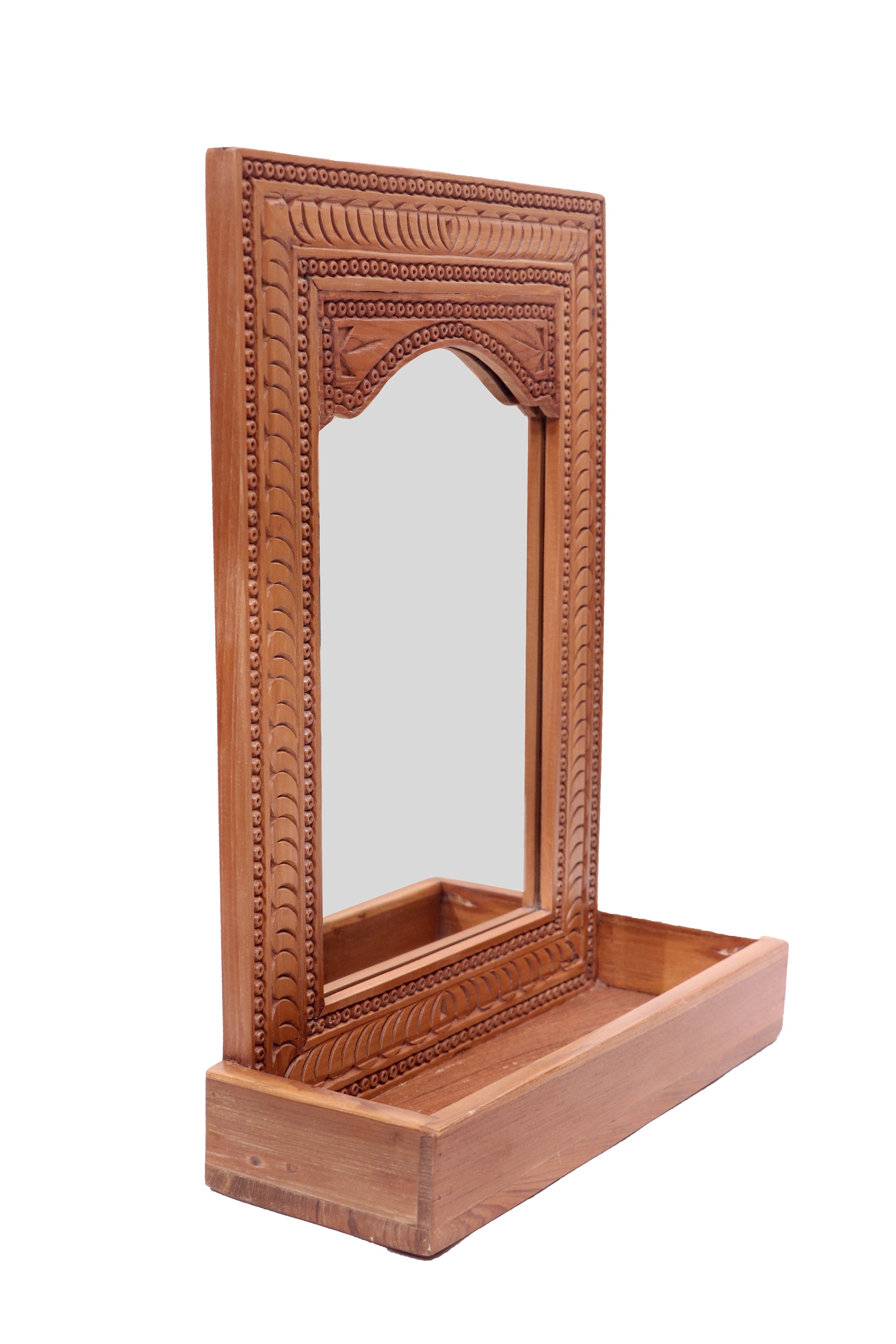 Traditional folk Concept with shelf Mirror Mirror