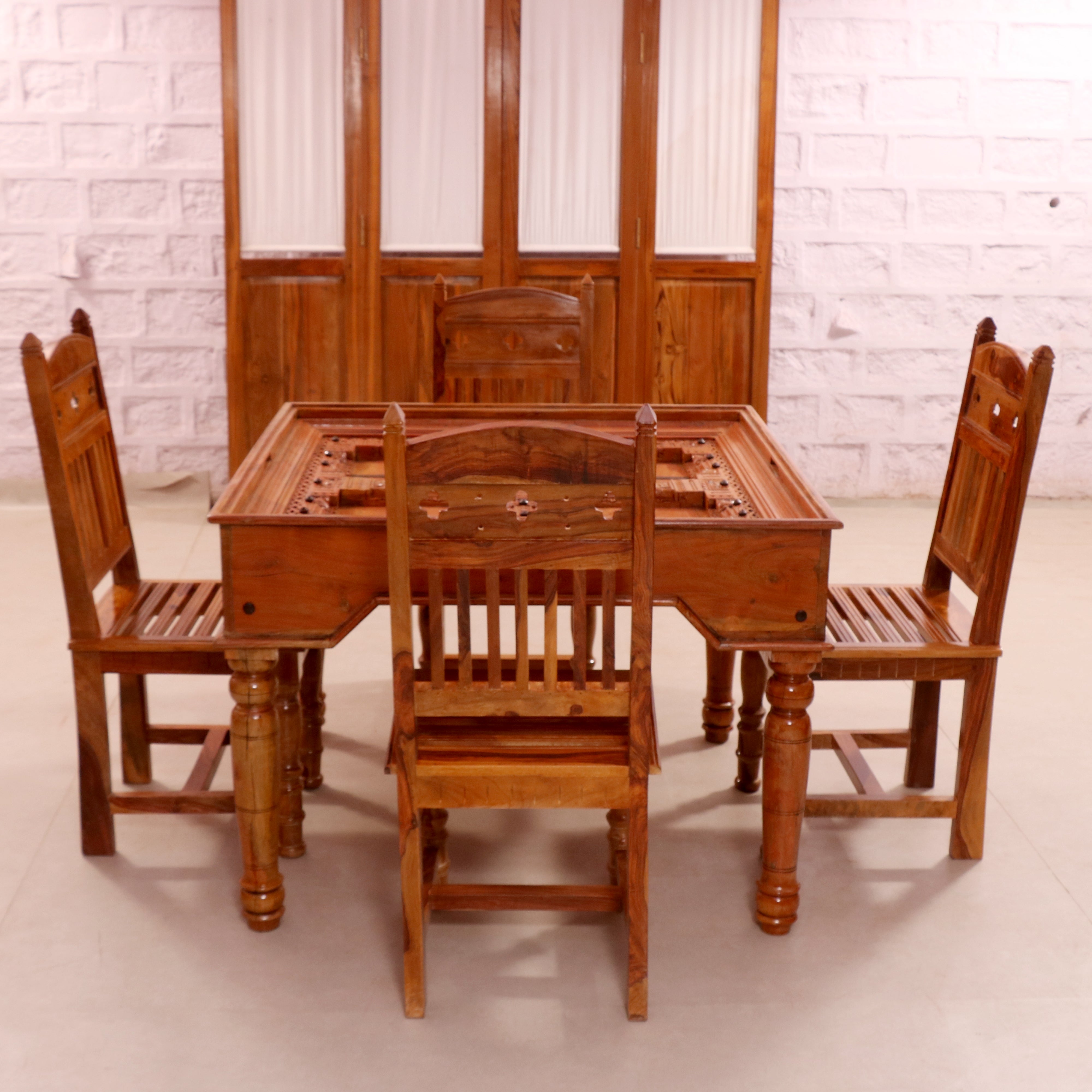 Box Shaped Dining 4 Seater Set Dining Set