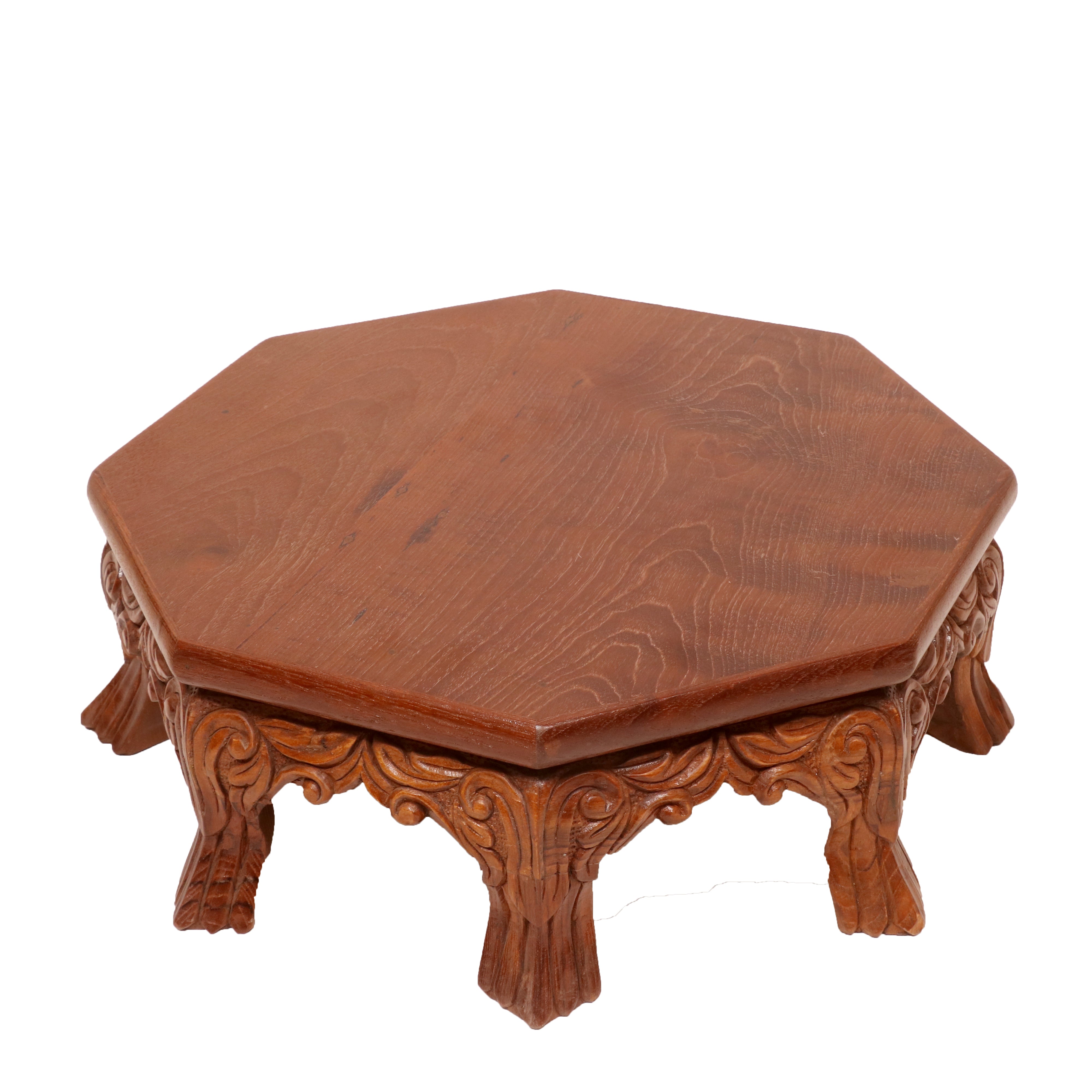 Navam Traditional Wooden Octagonal Bajot Bajot