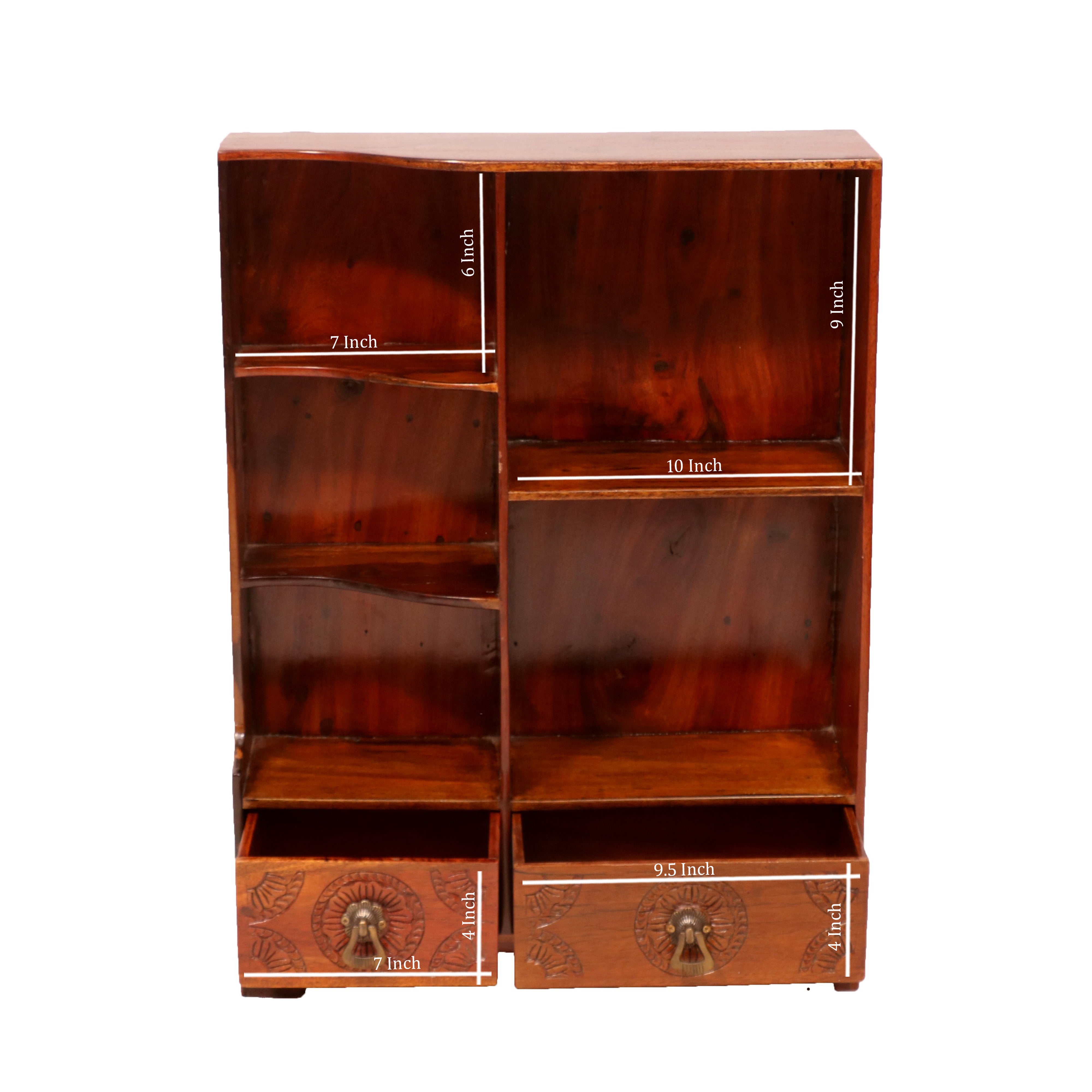 3-Shelf 2-Drawer Wall Hanging Rack Wall Rack