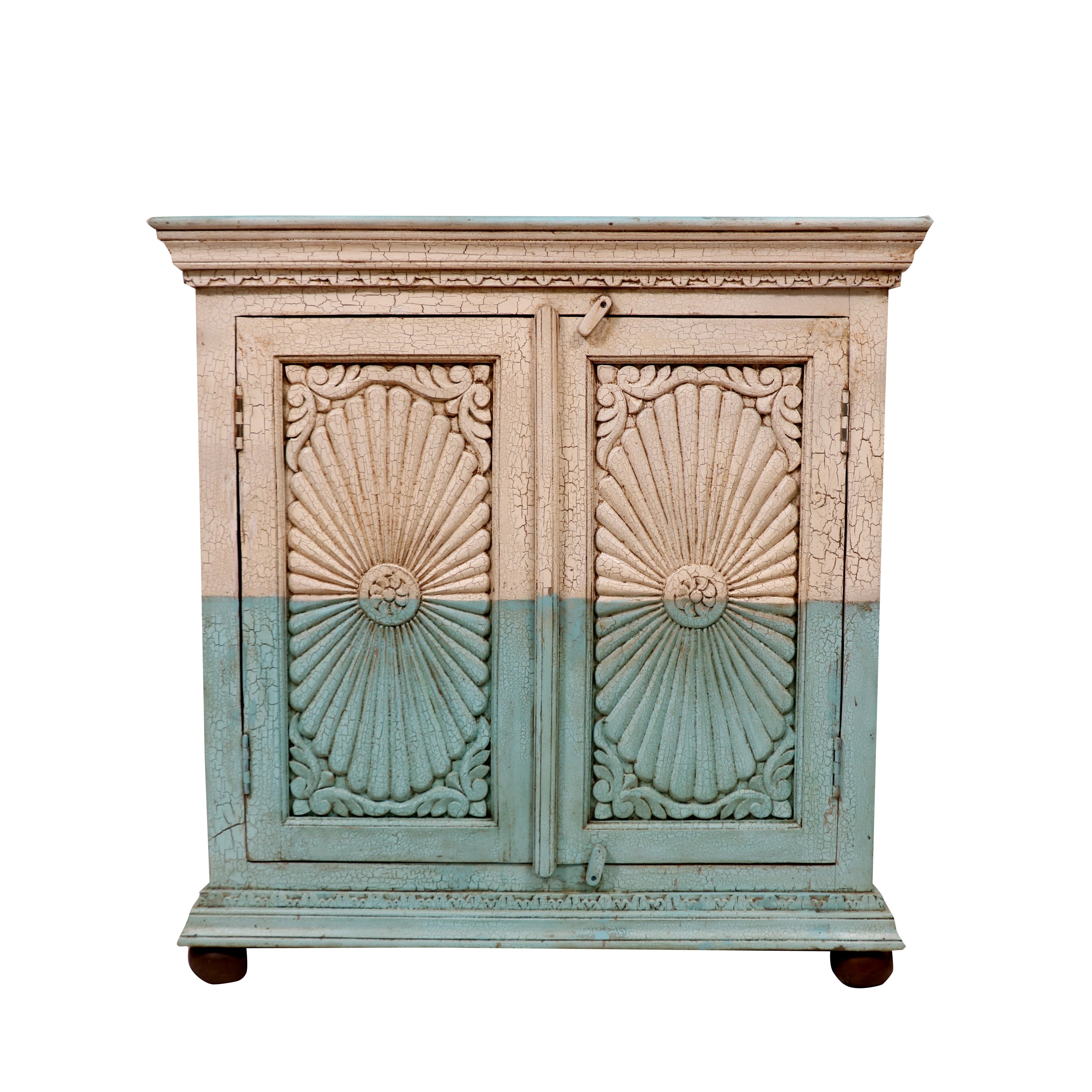 Wooden Dual Tone Vintage Cupboard Dual-Tone Cupboard