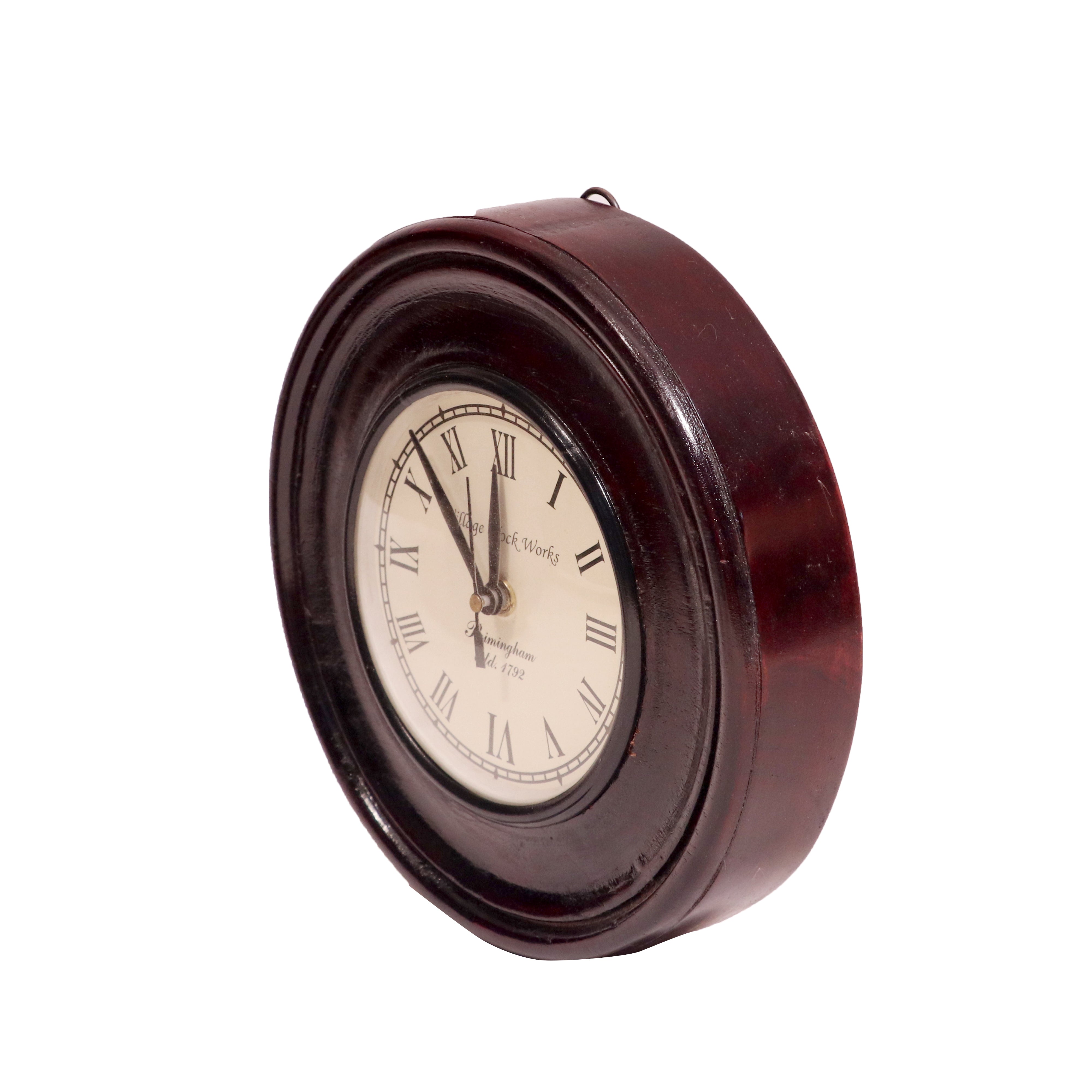 Mohagany Touch Solid Wood Handmade Clock Clock