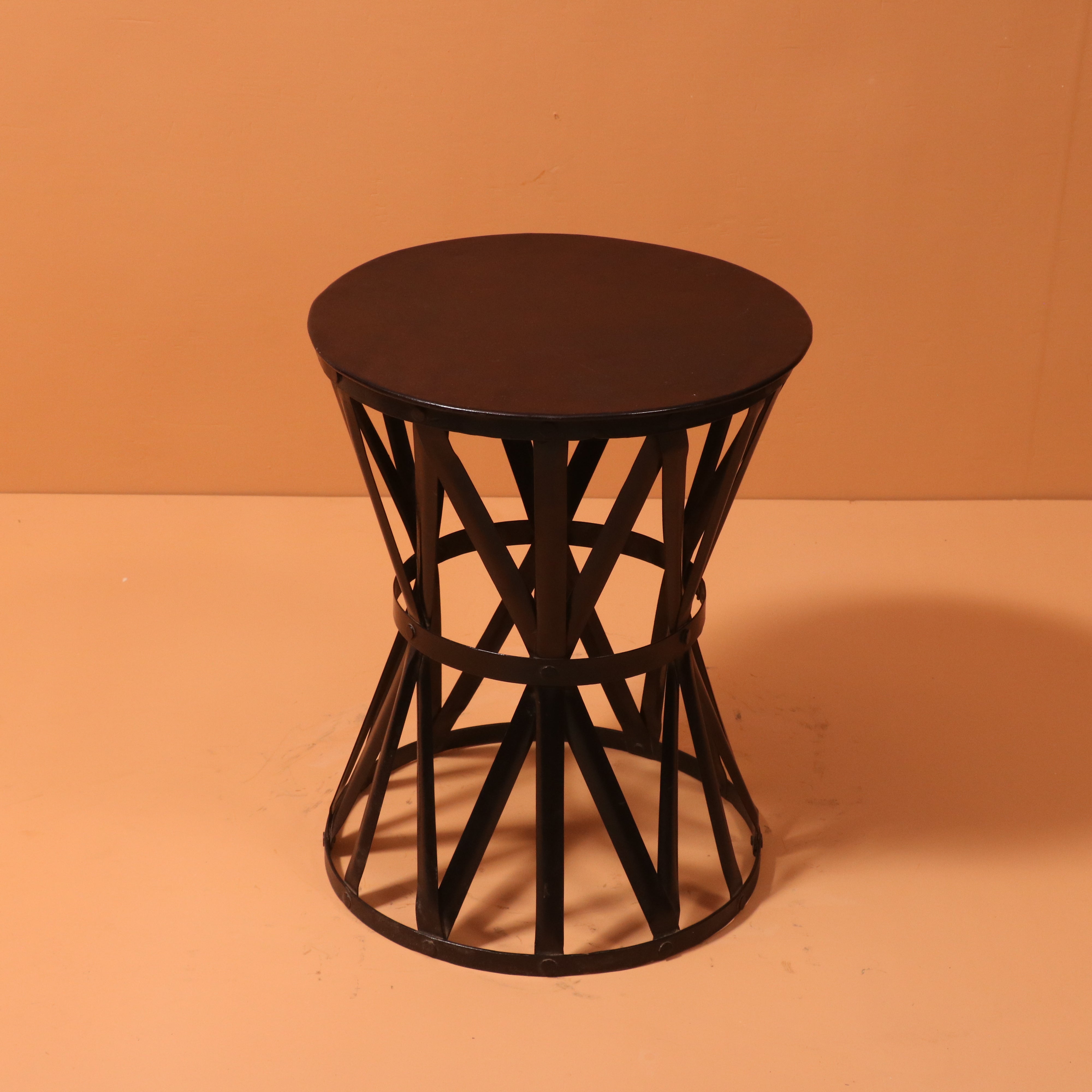 Metallic Drum Stool Stool