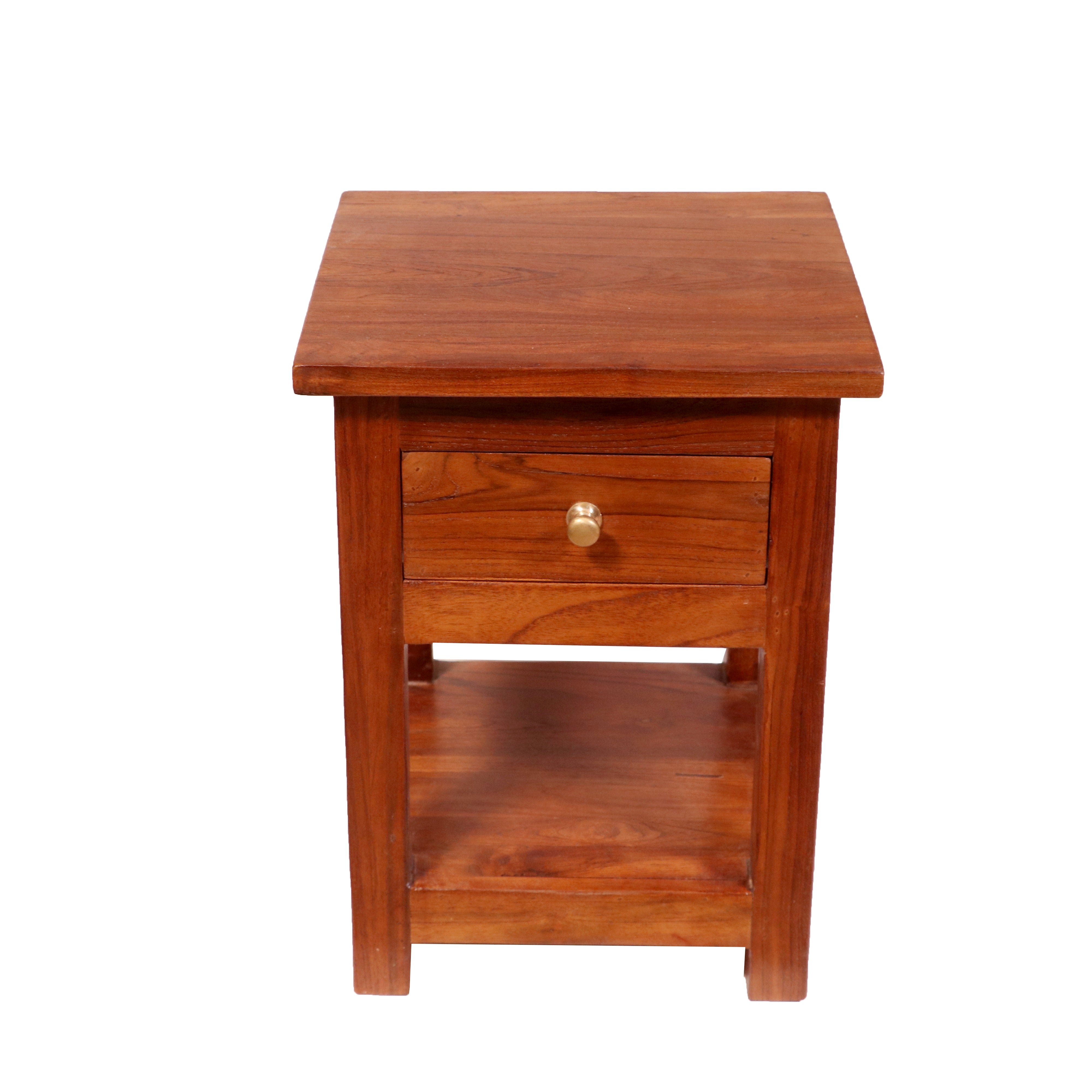 Solid wood one drawer rack style bedside Bedside