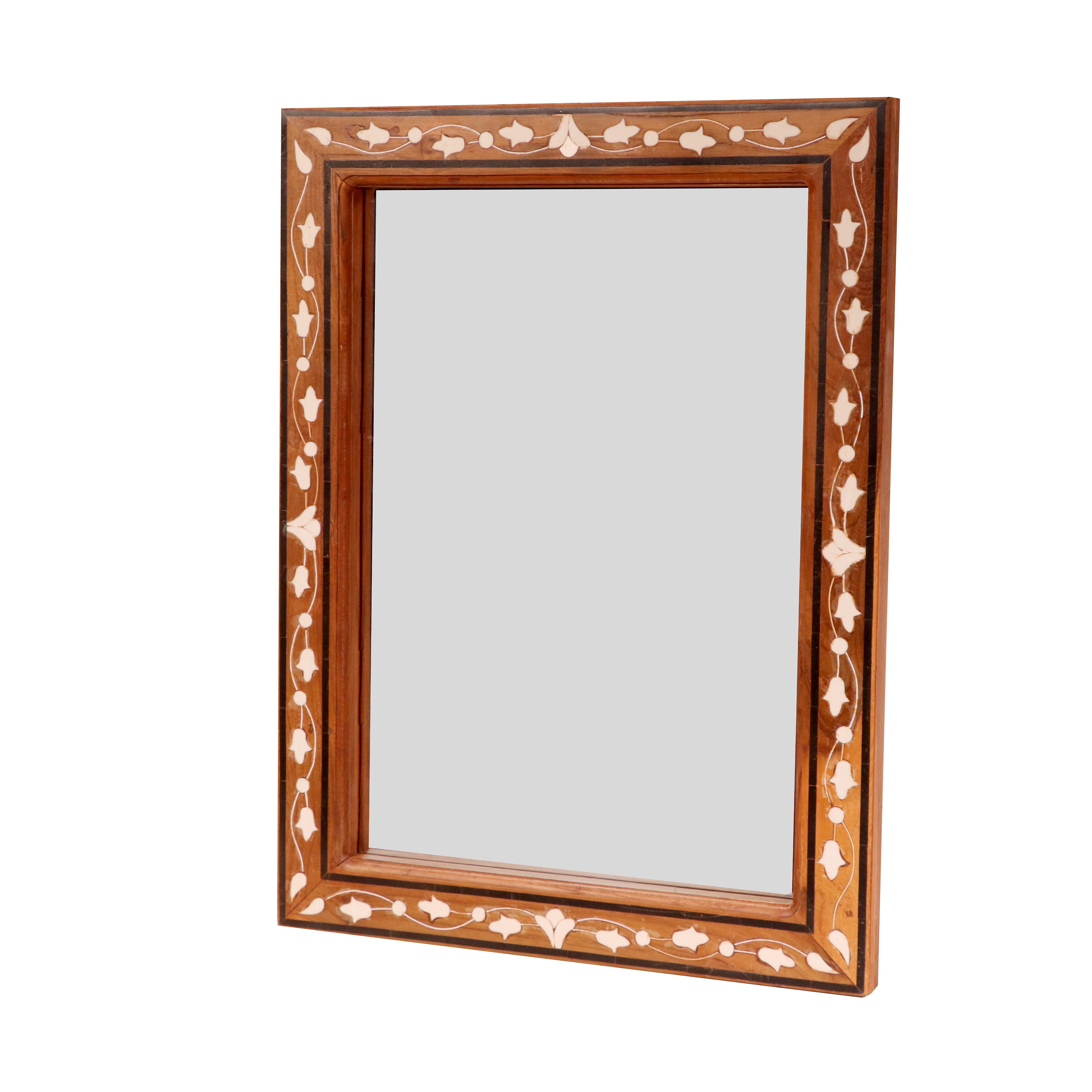 Classic Irish Inlay Border Designed Wooden Handmade Mirror Mirror