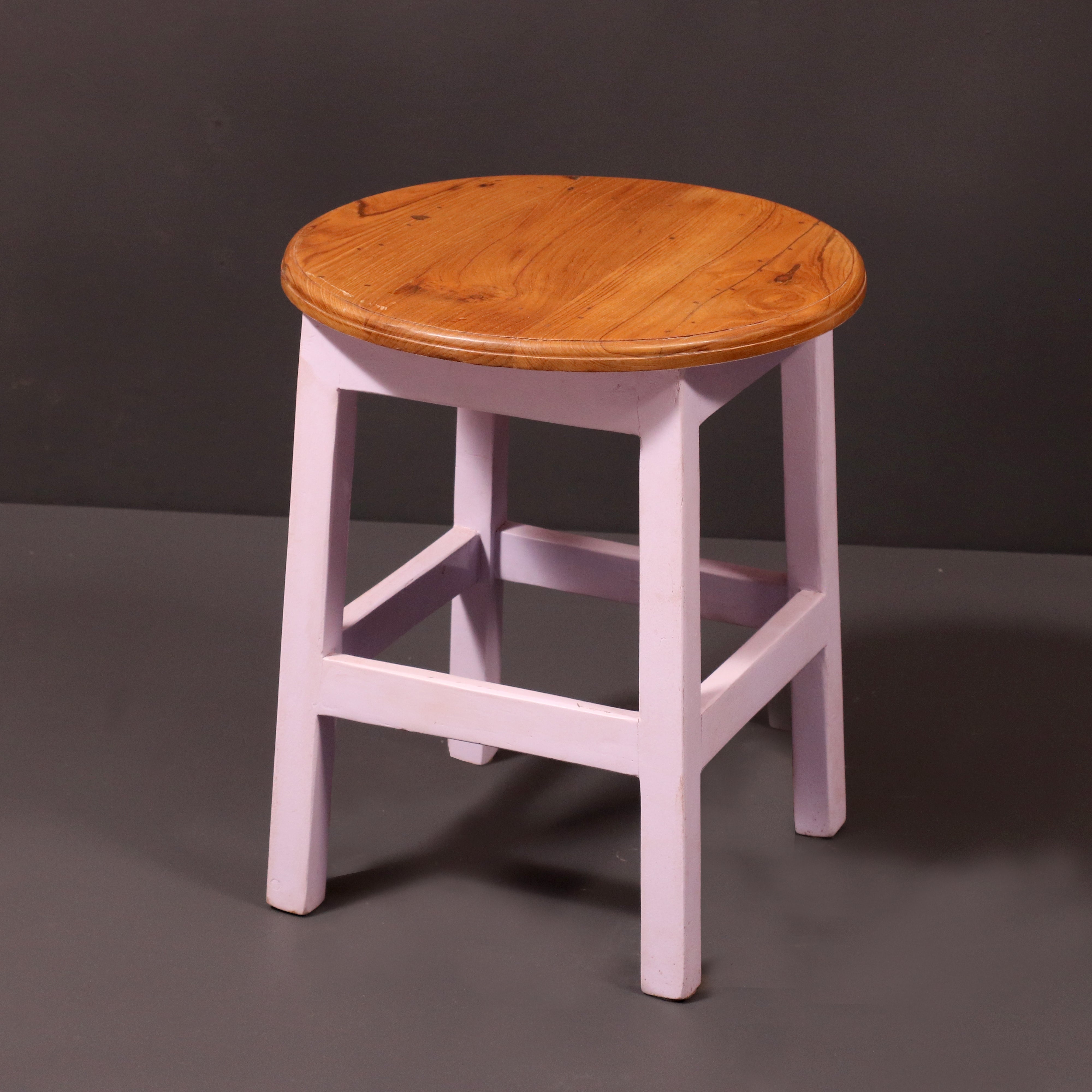 Round Top Pink Stool Stool