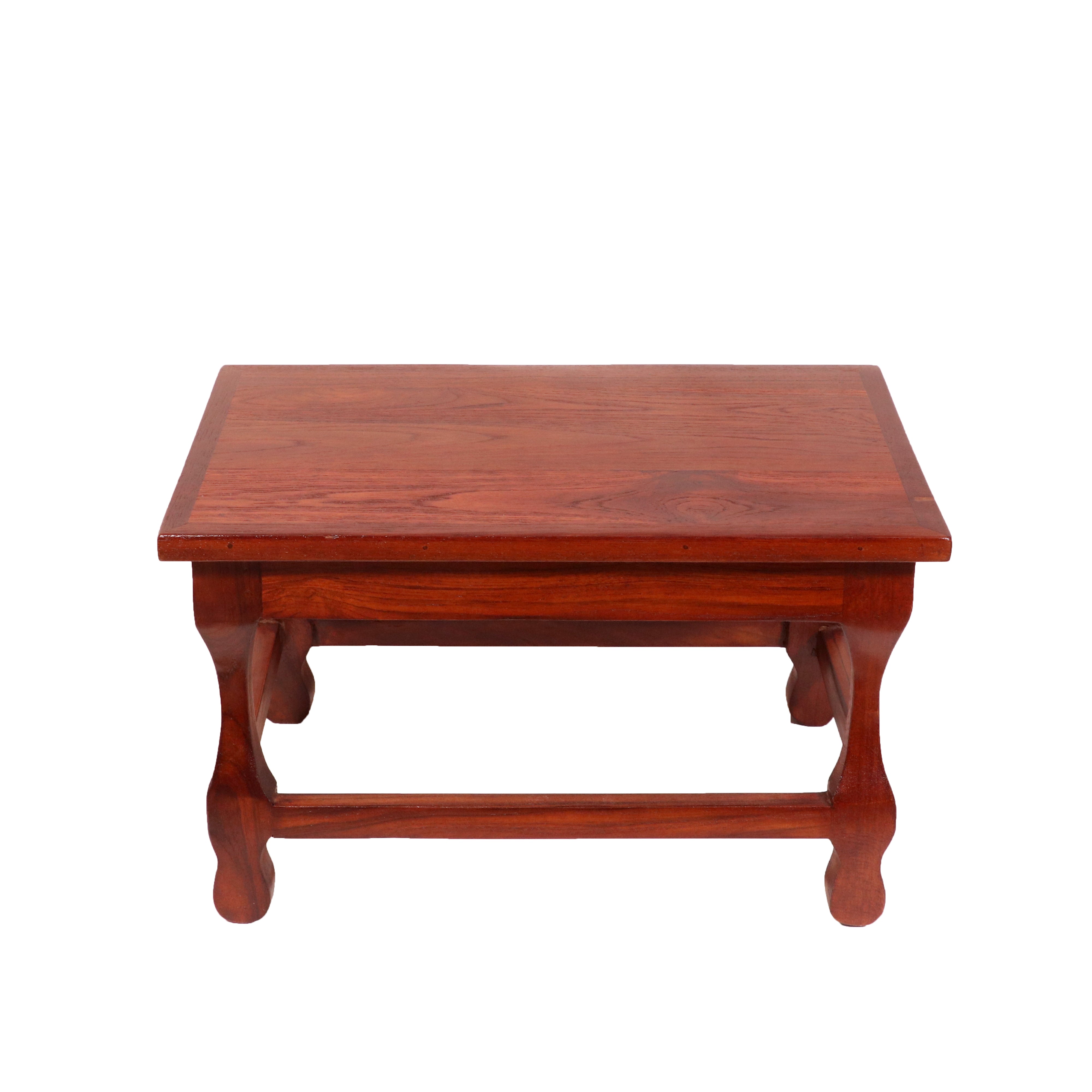 Mohagany touch Solid Wood Carved Table Stool