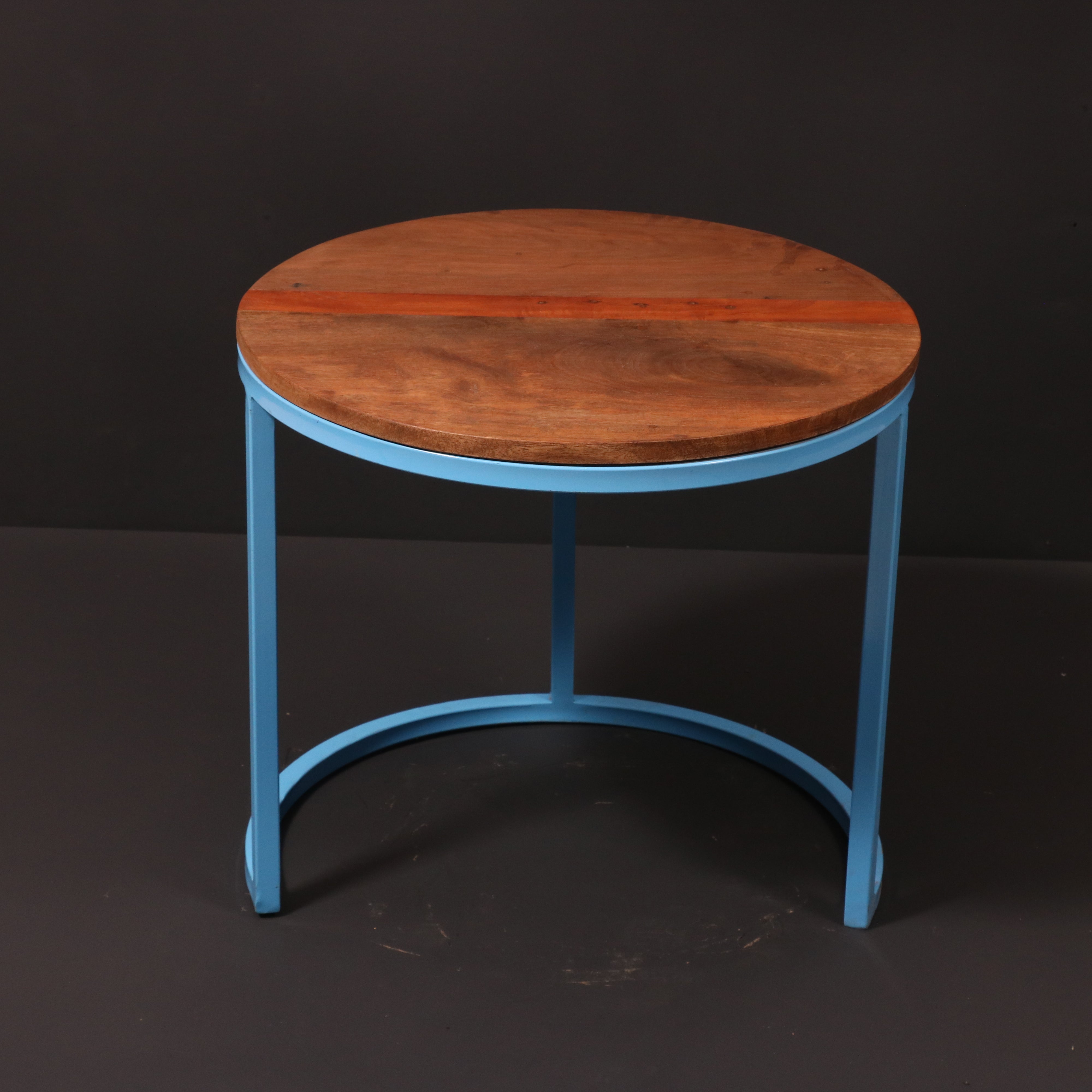 (Set of 3) Metallic Table Stand Stool